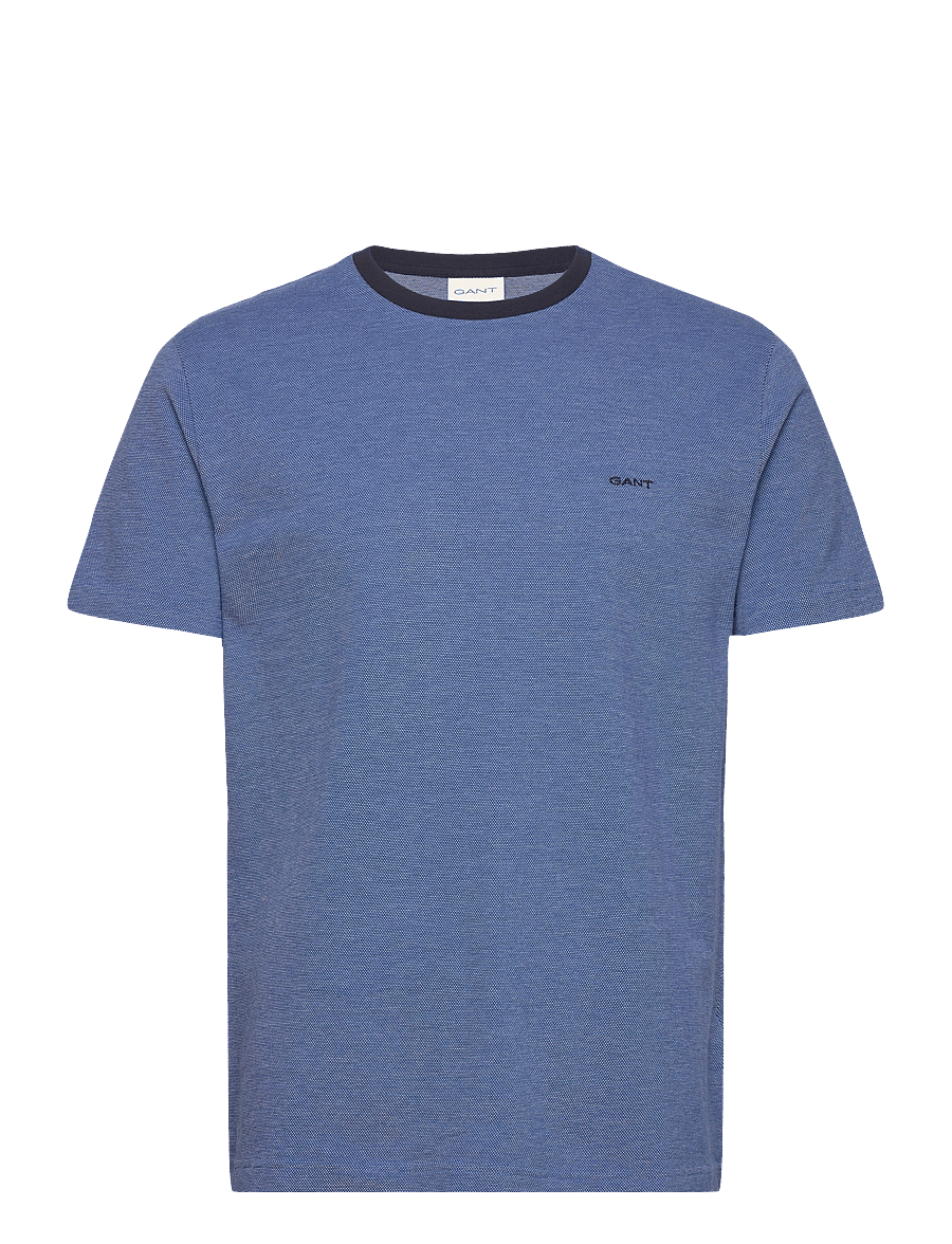 Gant - 4-COL OXFORD REGULAR SS T-SHIRT - t-shirts à manches courtes - day blue - 0