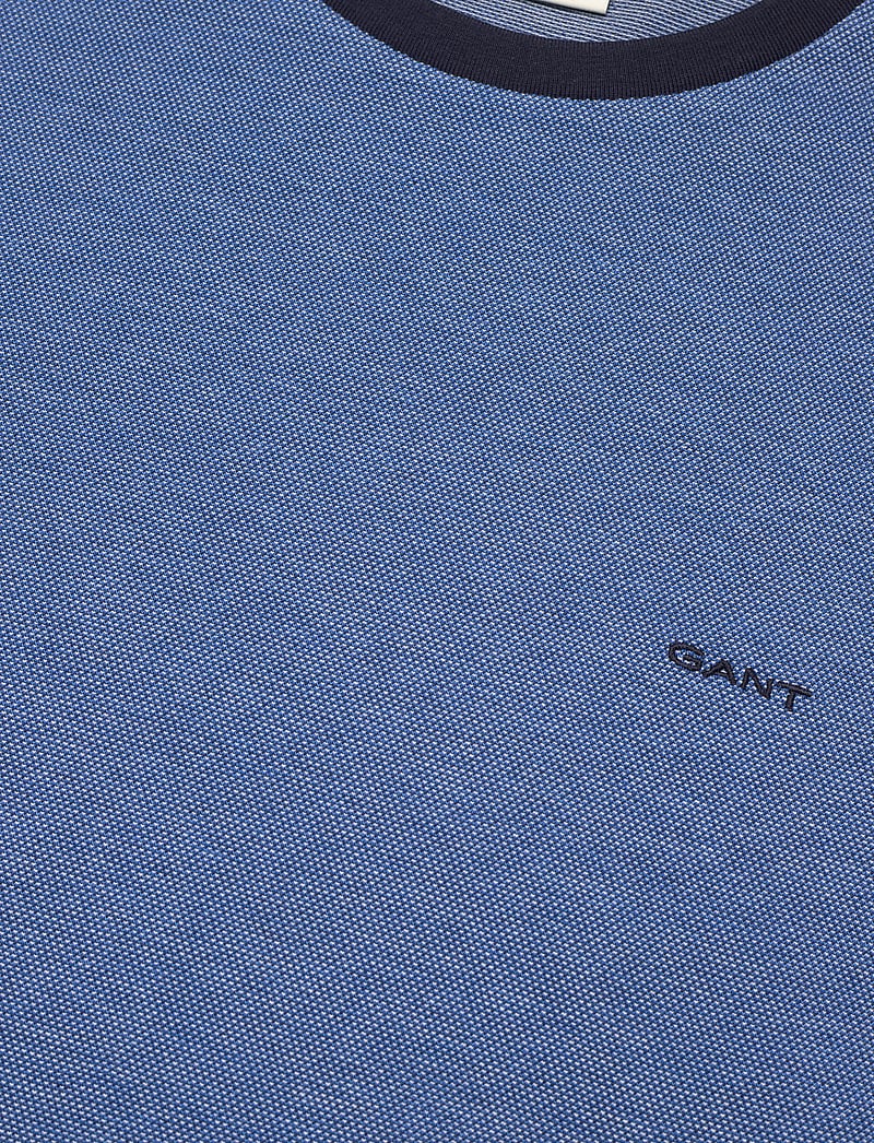 GANT - 4-COL OXFORD REGULAR SS T-SHIRT - kurzärmelig - day blue - 2