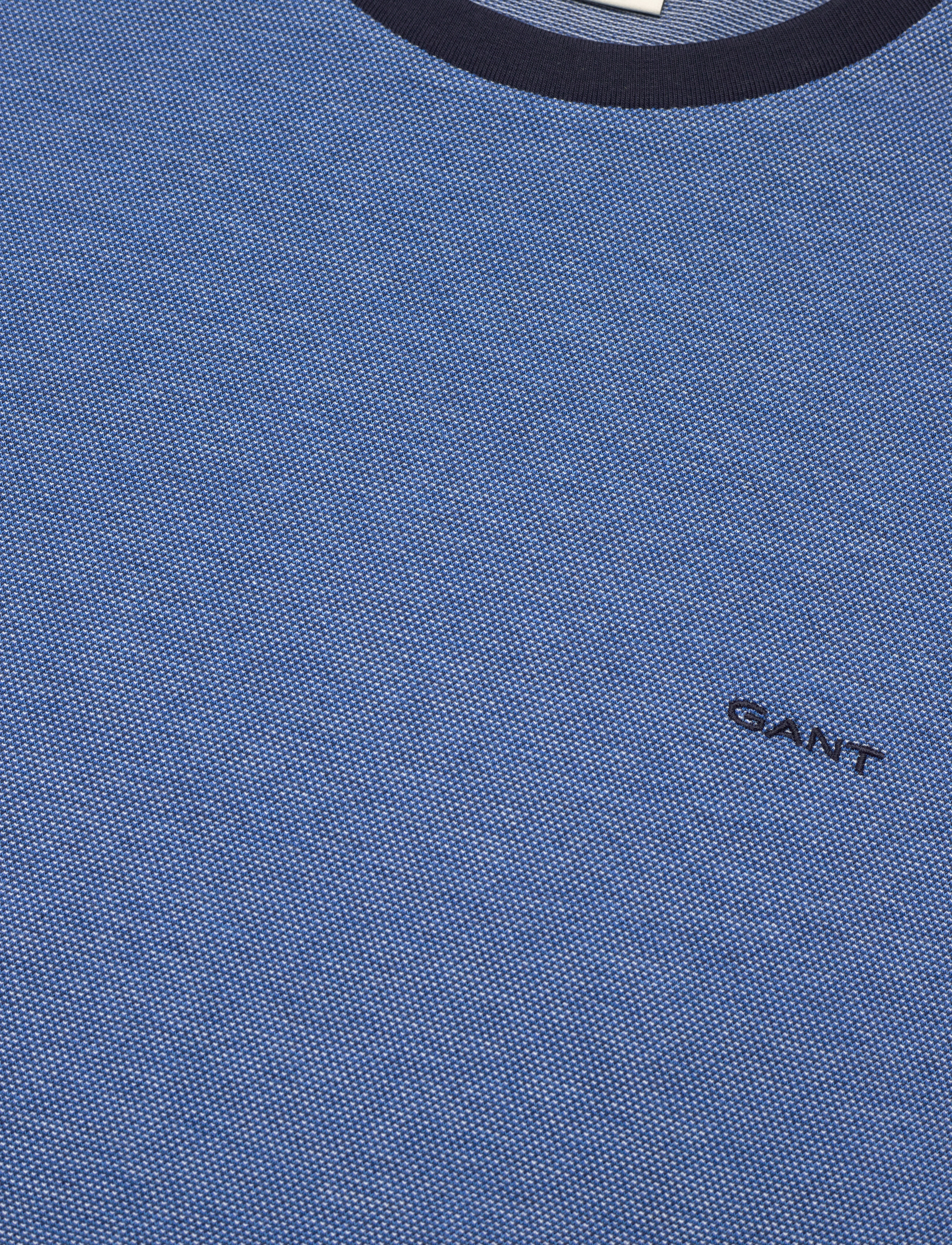 Gant - 4-COL OXFORD REGULAR SS T-SHIRT - t-shirts à manches courtes - day blue - 2