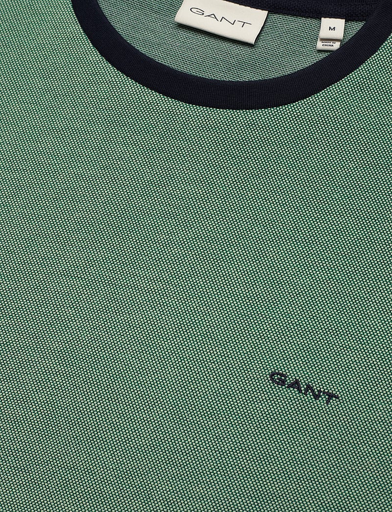 GANT - 4-COL OXFORD REGULAR SS T-SHIRT - kortärmade t-shirts - deep green - 2