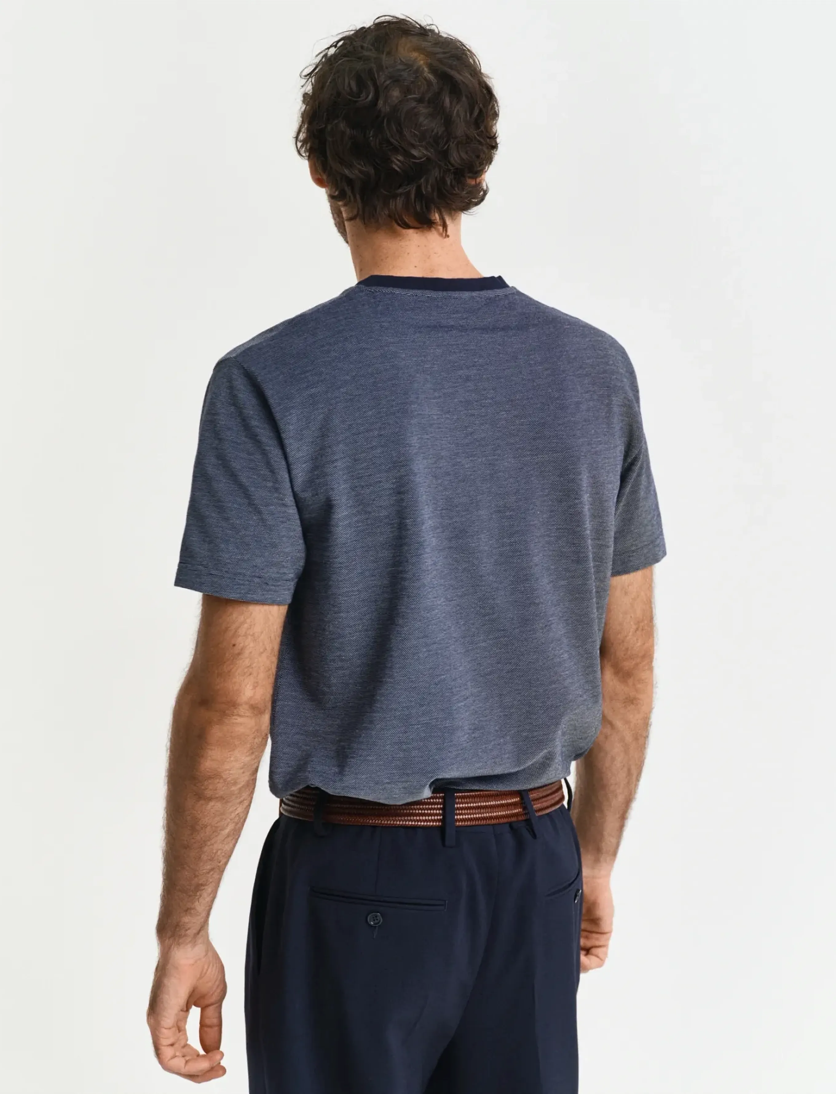 Gant - 4-COL OXFORD REGULAR SS T-SHIRT - marškinėliai trumpomis rankovėmis - persian blue - 3