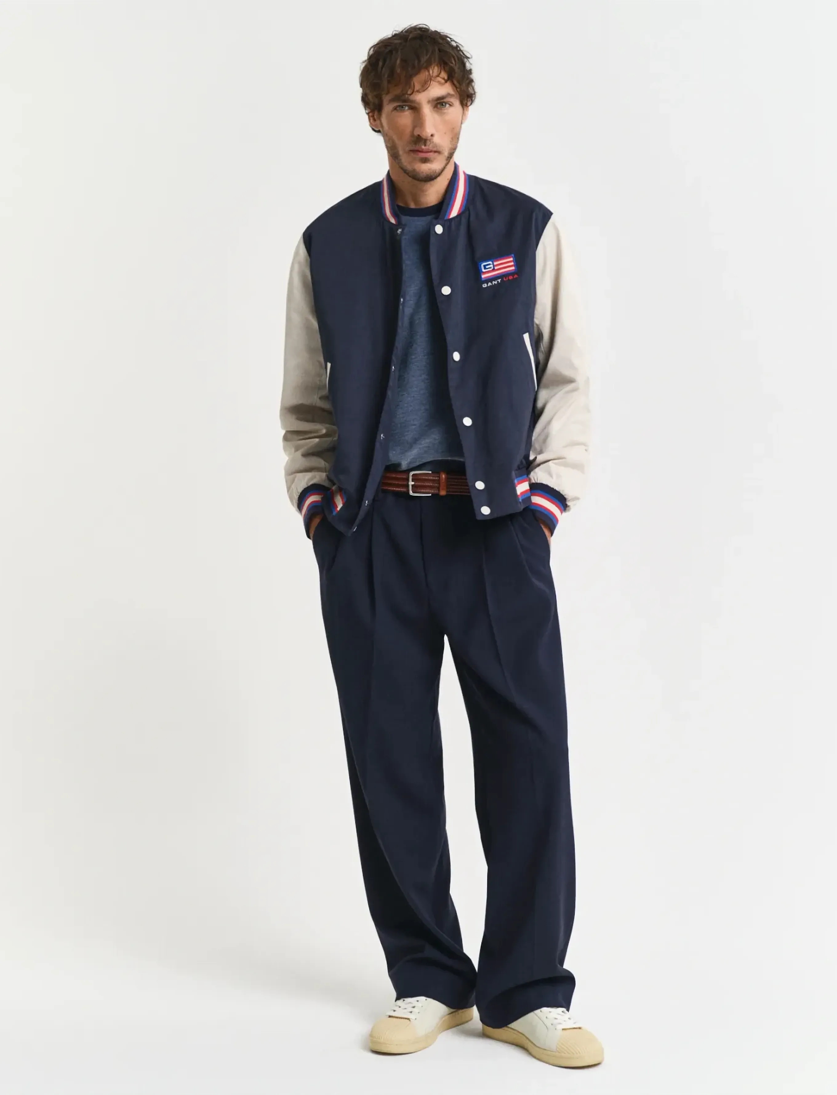 Gant - 4-COL OXFORD REGULAR SS T-SHIRT - marškinėliai trumpomis rankovėmis - persian blue - 5