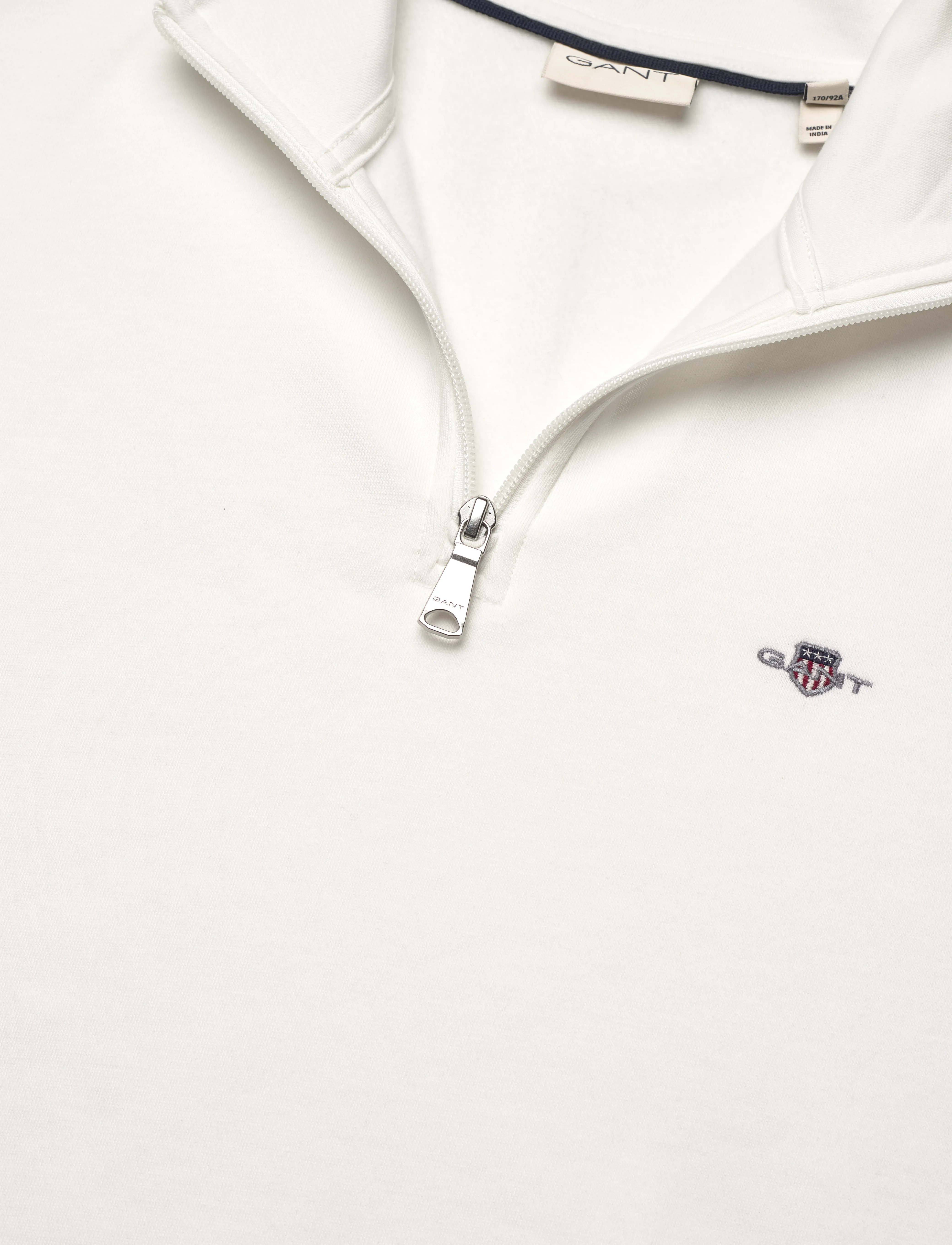 GANT - EMB ARCHIVE SHIELD HALF ZIP - eggshell - 2