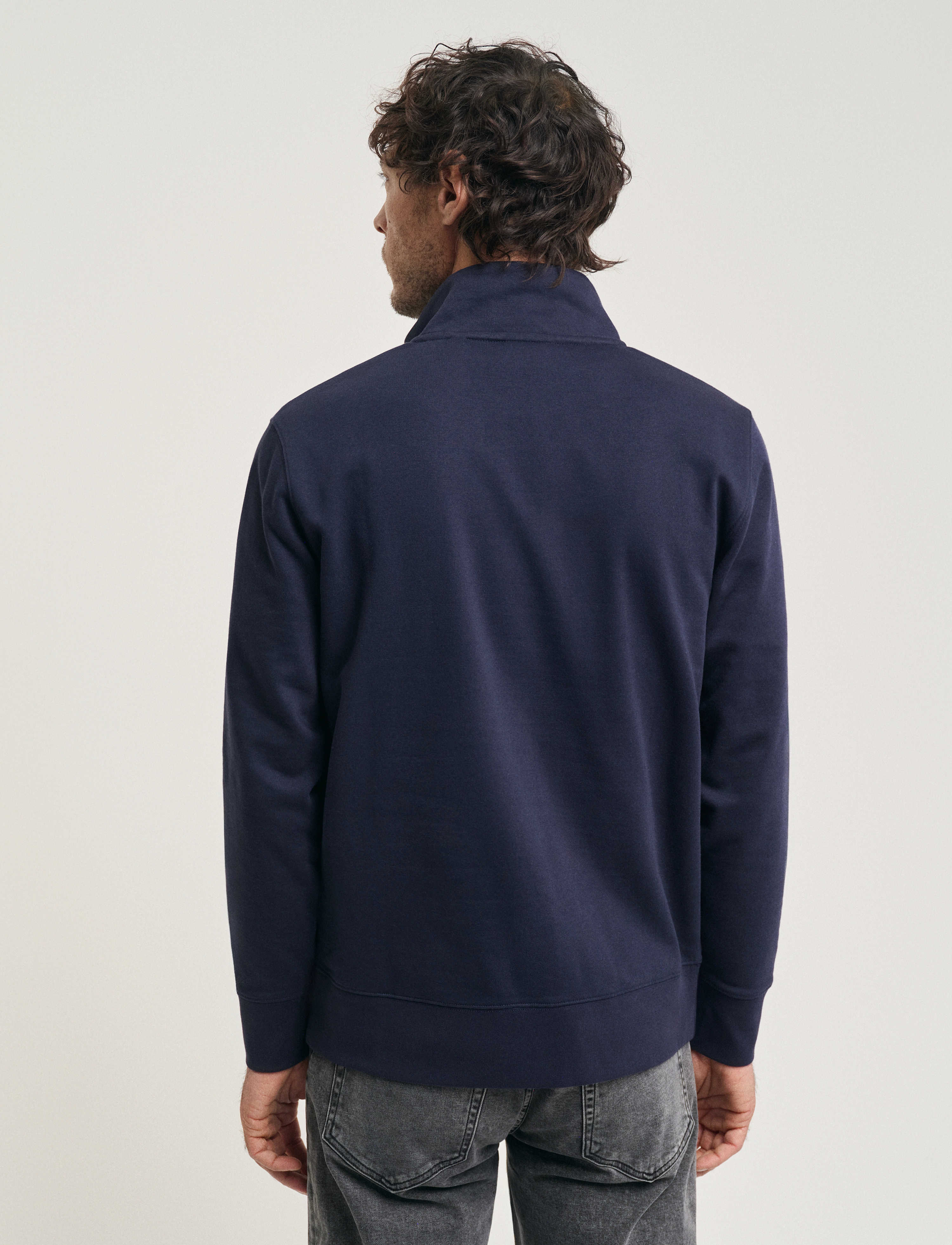 GANT - EMB ARCHIVE SHIELD HALF ZIP - evening blue - 3