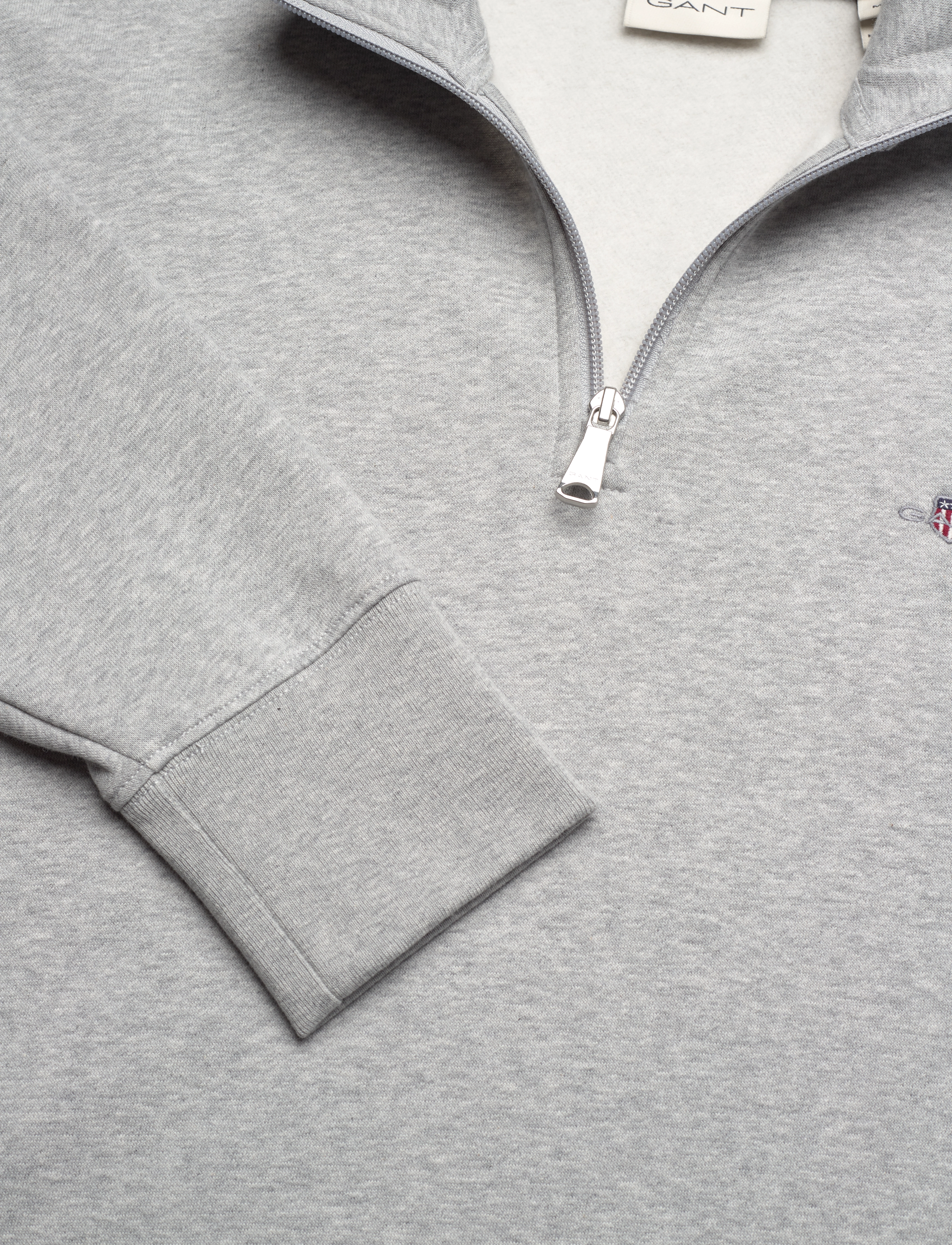 GANT - EMB ARCHIVE SHIELD HALF ZIP - grey melange - 2