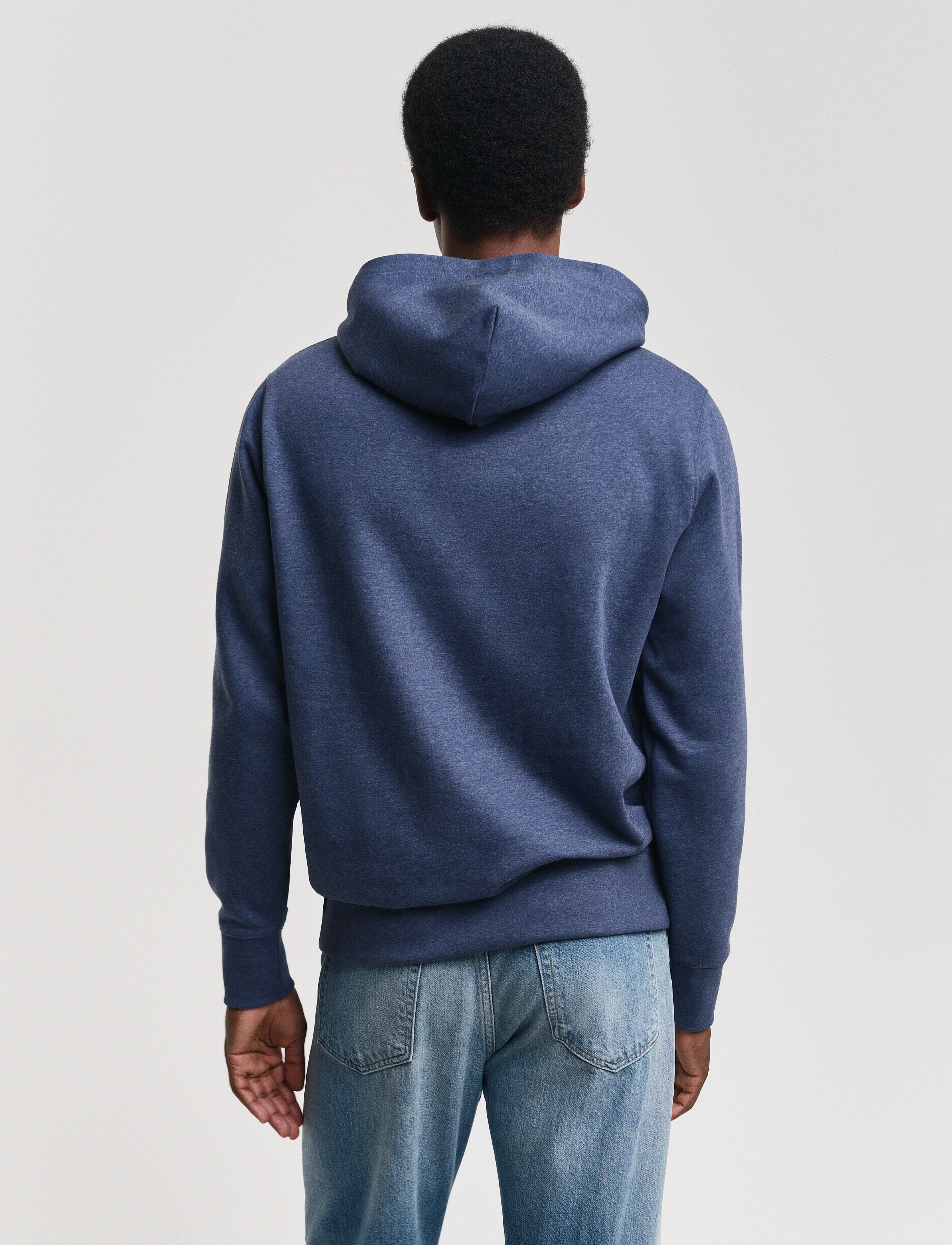 GANT - REG EMB ARCHIVE SHIELD HOODIE - dark jeansblue melange - 3