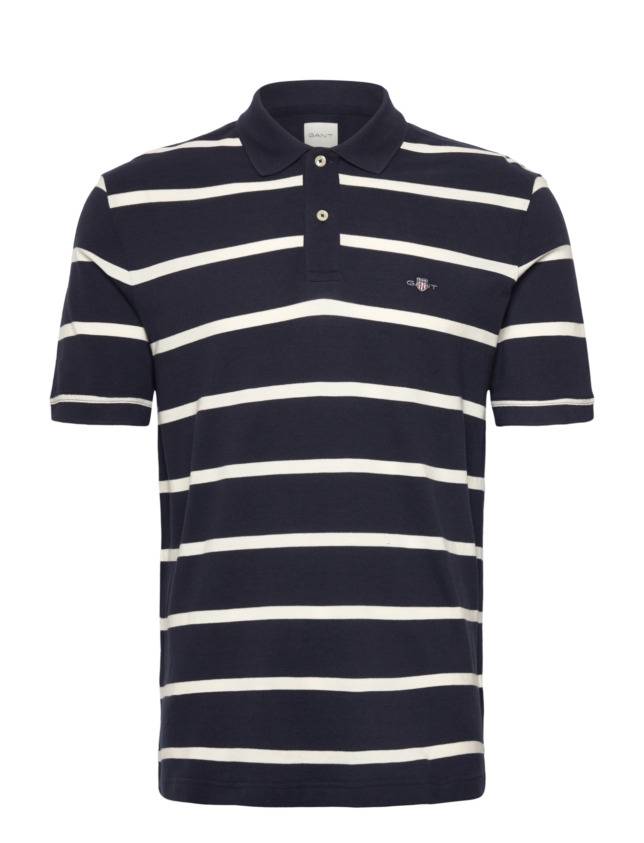 Gant STRIPED POLO - Polosärgid - EVENING BLUE / navy