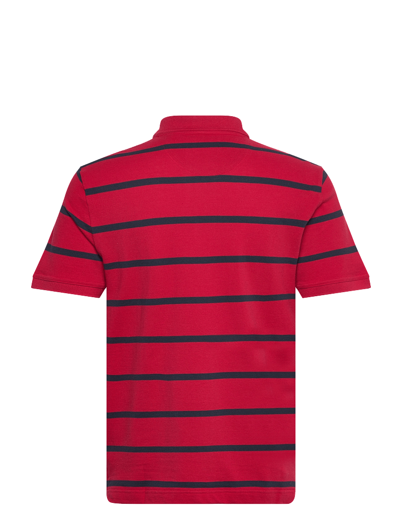 GANT - STRIPED POLO - kortärmade pikéer - ruby red - 1