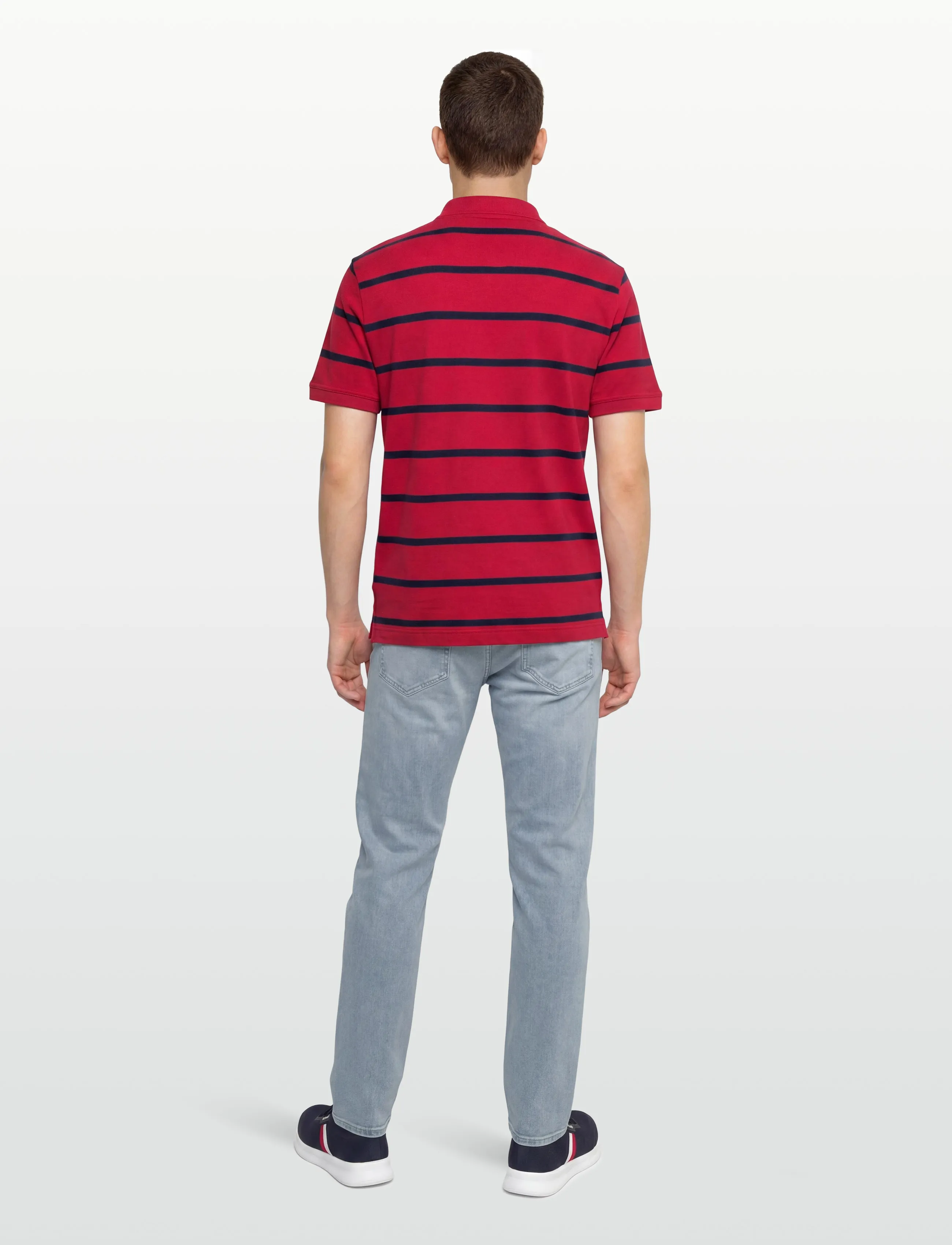 Gant - STRIPED POLO - lühikeste varrukatega polod - ruby red - 4