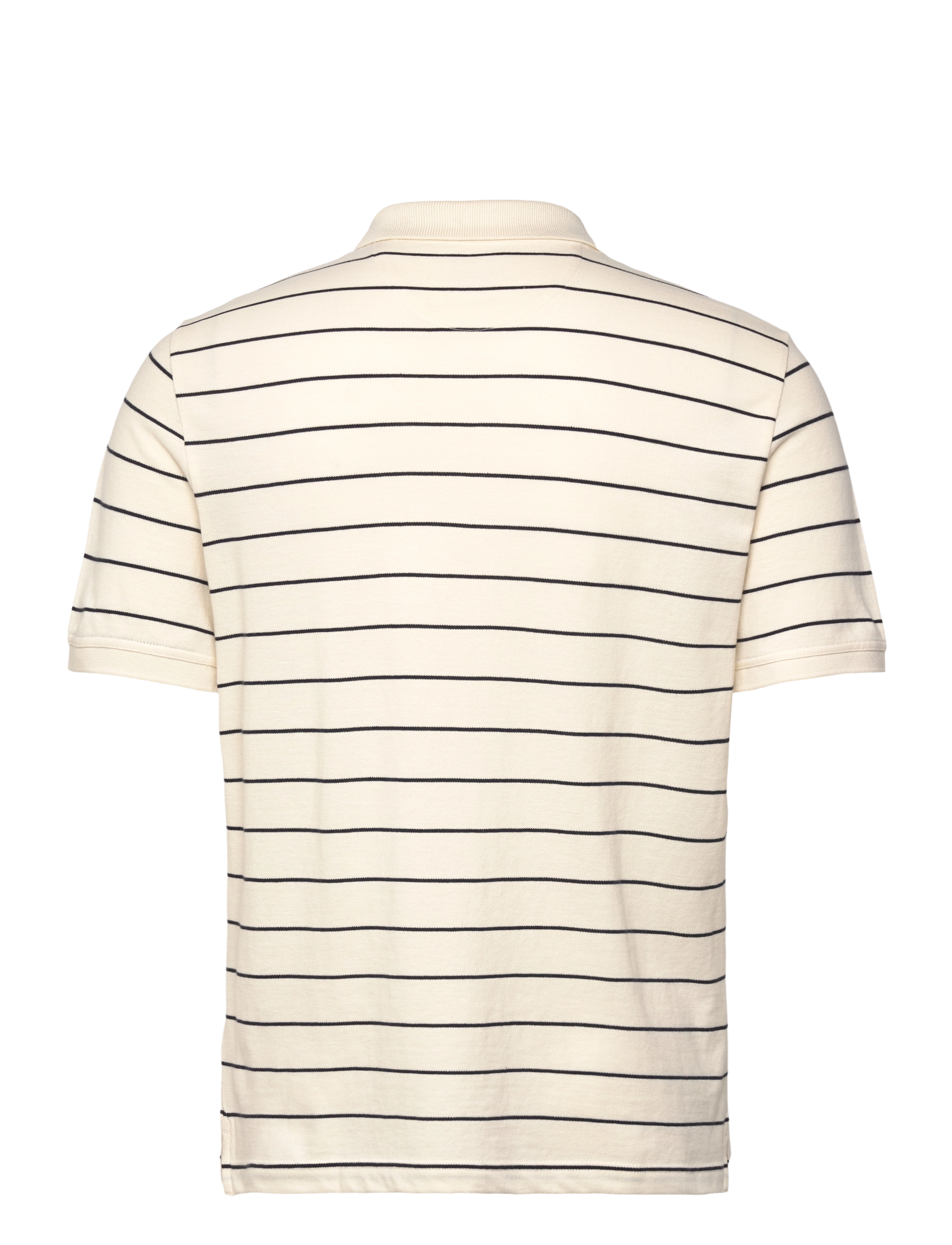 Gant - STRIPED SS POLO - kortermede - cream - 1