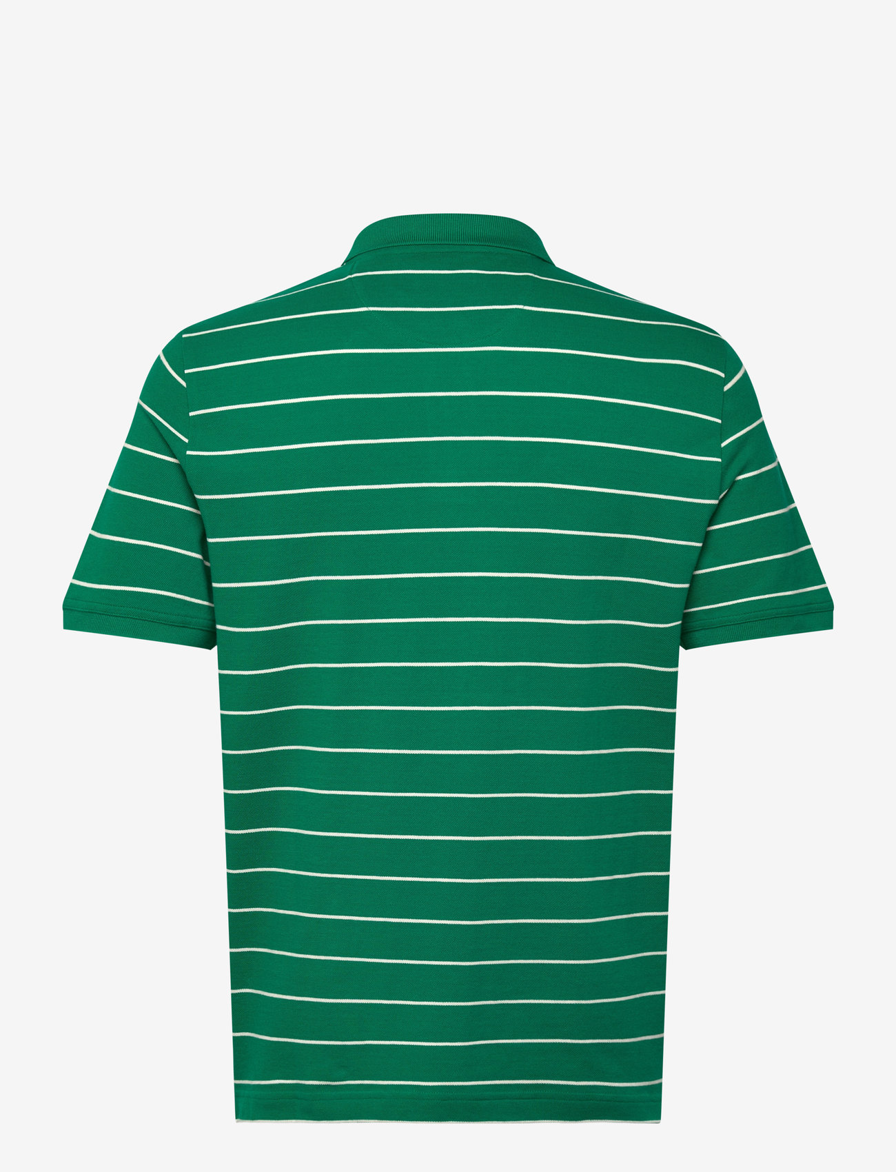 GANT - STRIPED SS POLO - kortärmade pikéer - deep green - 1