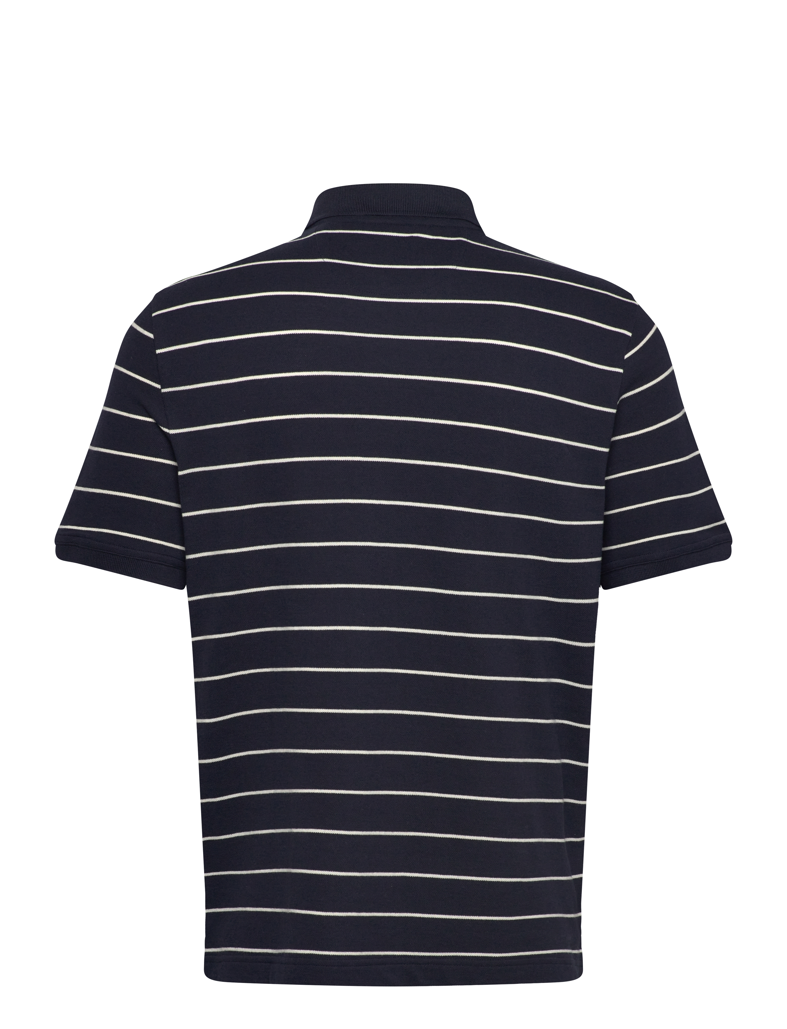 Gant - STRIPED SS POLO - short-sleeved polos - evening blue - 1