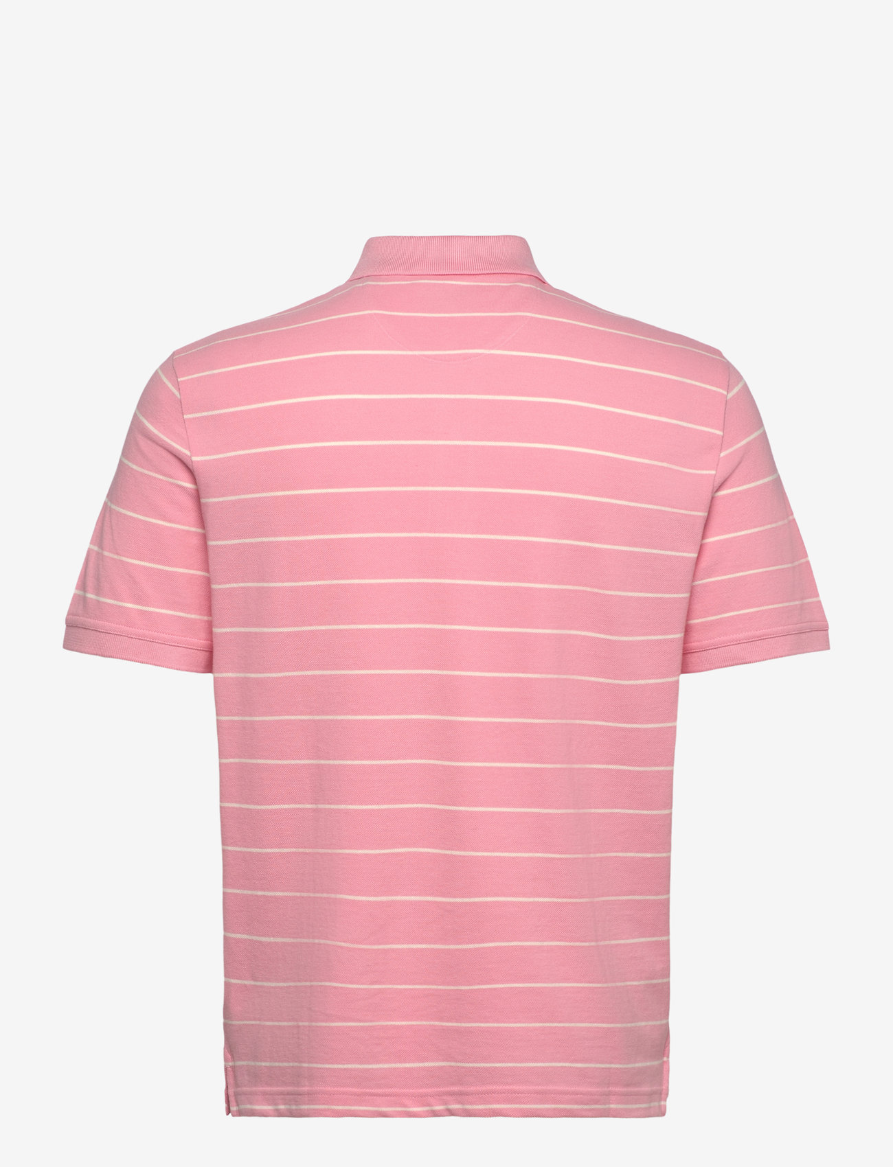 Gant - STRIPED SS POLO - kortærmede poloer - geranium pink - 1