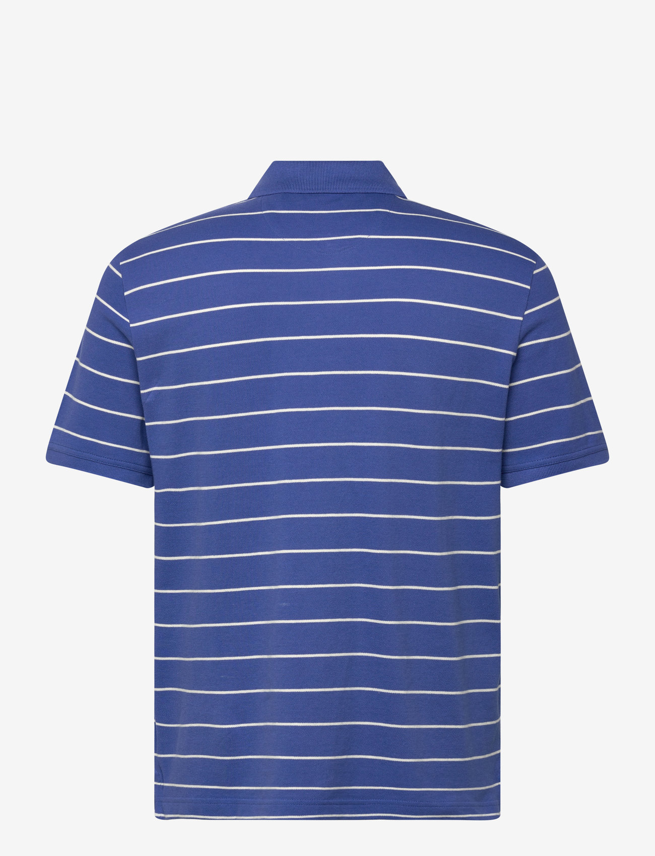GANT - STRIPED SS POLO - kortærmede poloer - rich blue - 1