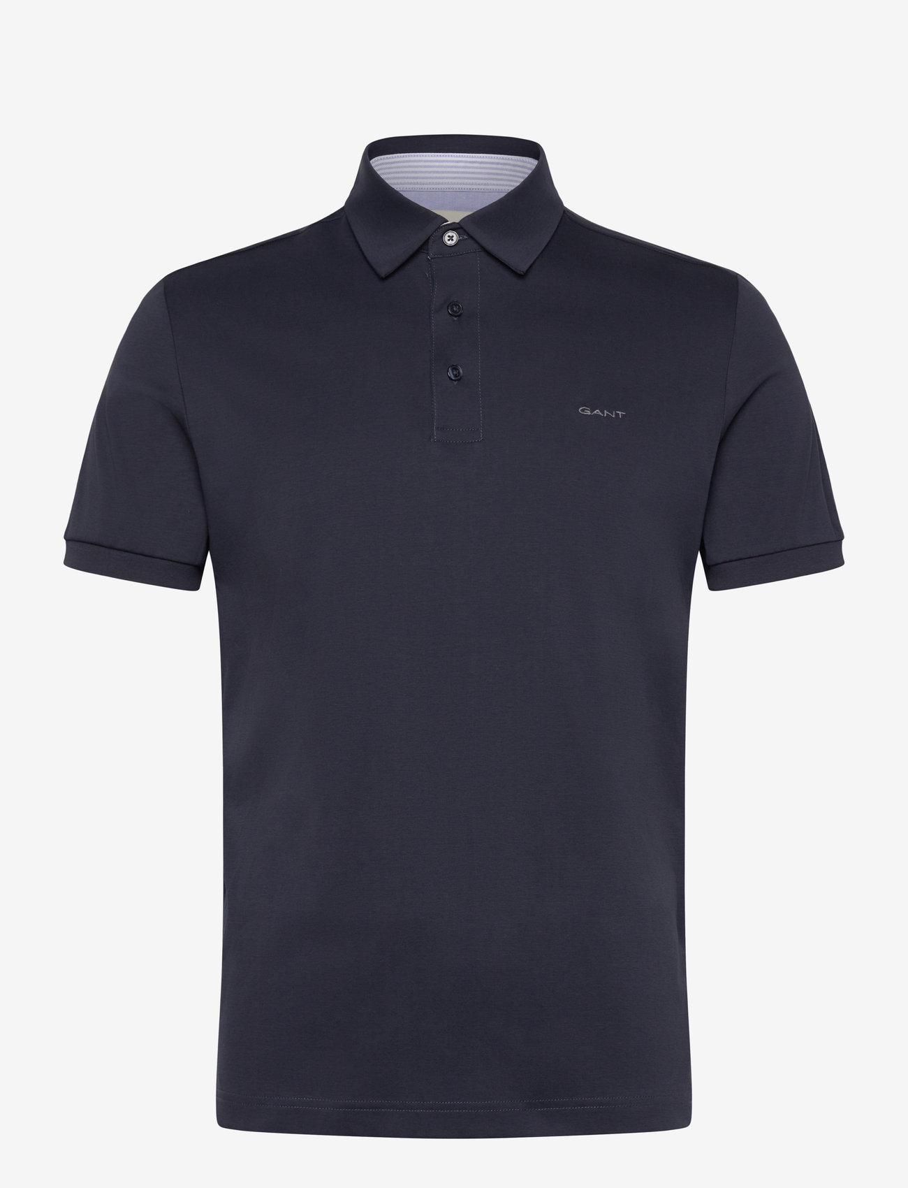GANT - MERCERIZED SS POLO - kurzärmelig - evening blue - 0