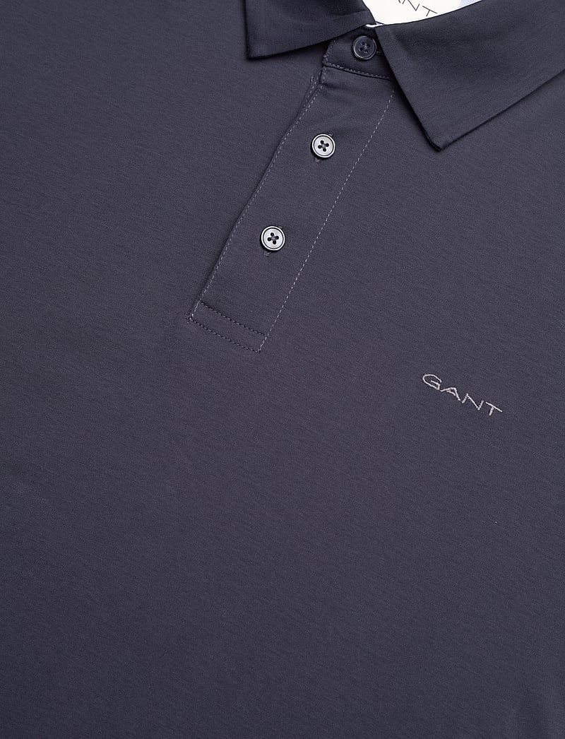 GANT - MERCERIZED SS POLO - kurzärmelig - evening blue - 2
