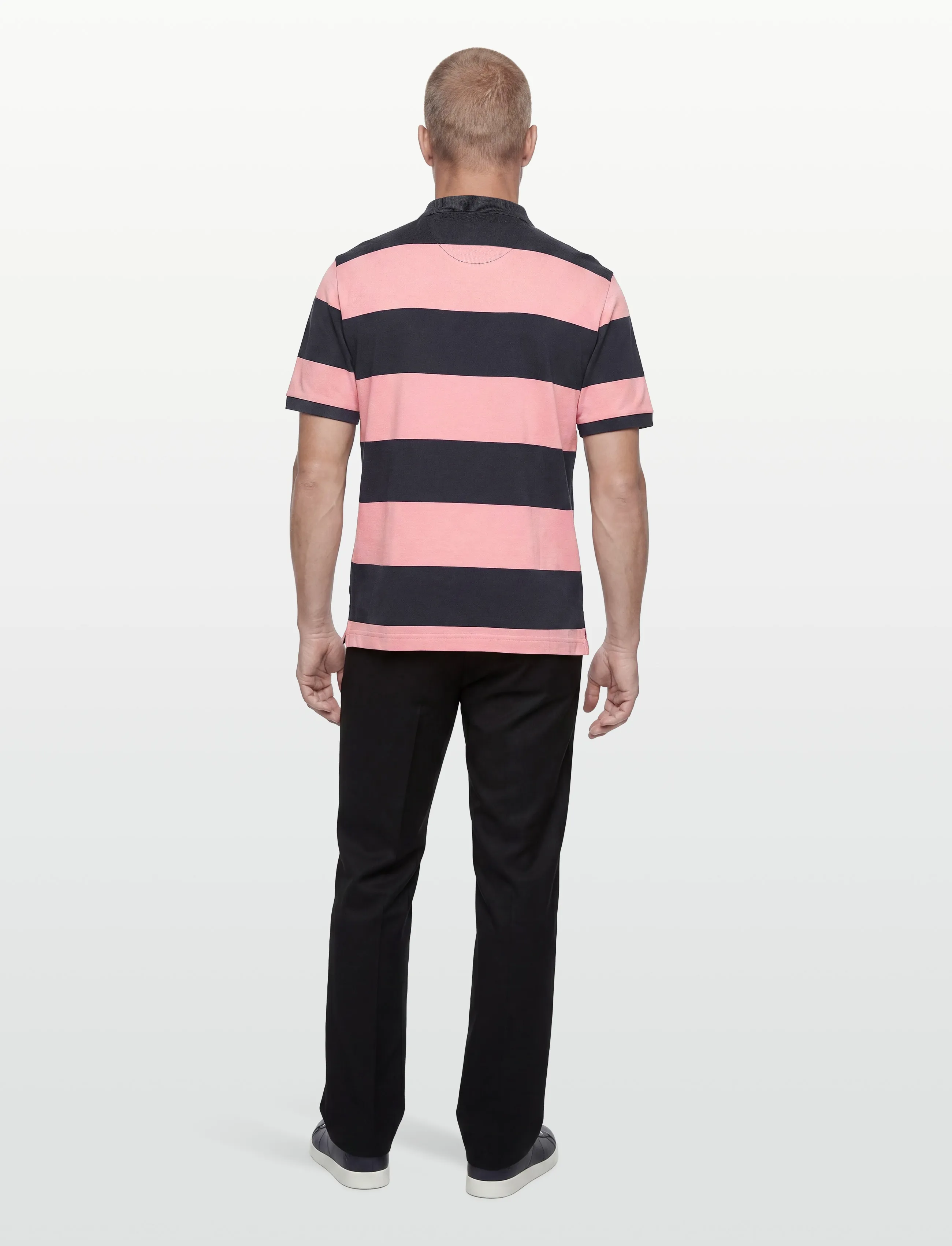 Gant - BLOCK STRIPE POLO - short-sleeved polos - bubbelgum pink - 4