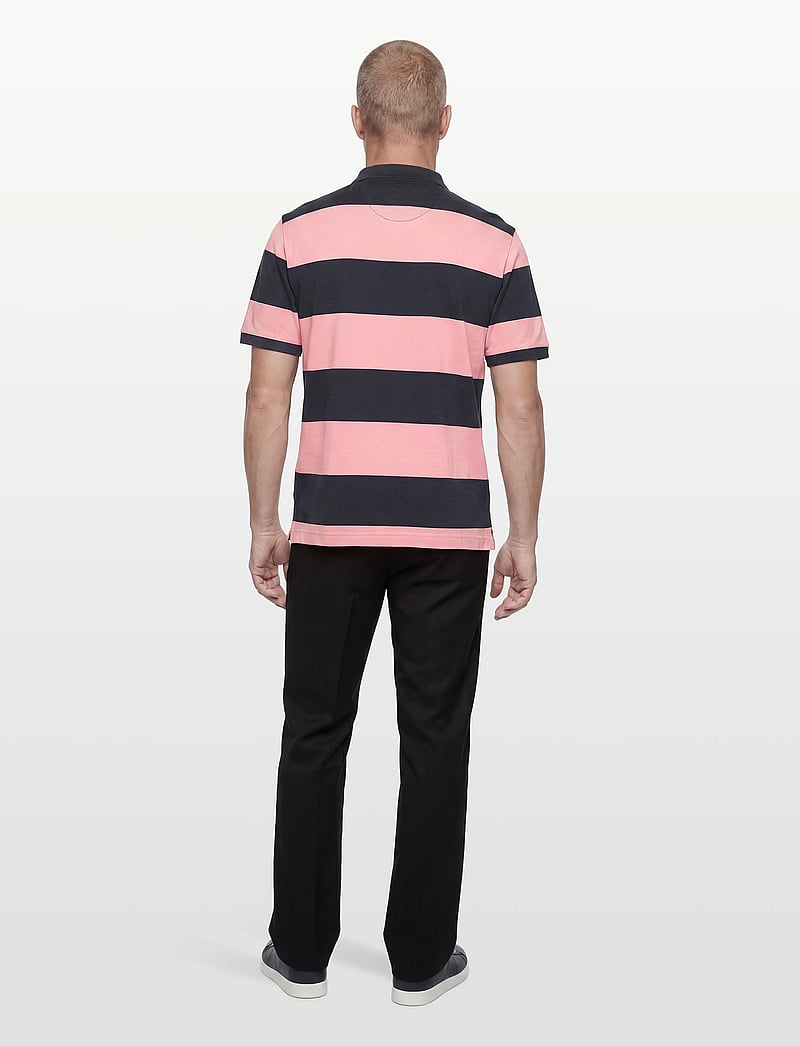Gant - BLOCK STRIPE POLO - kurzärmelig - bubbelgum pink - 4