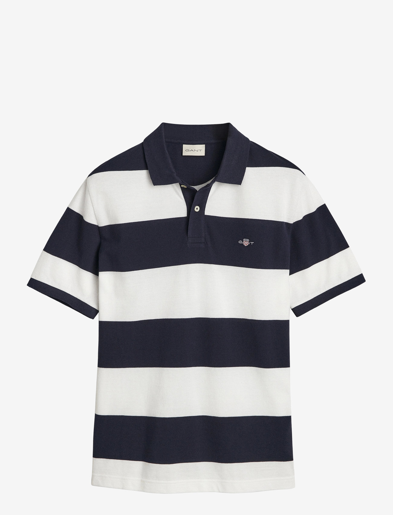 GANT - BLOCK STRIPE POLO - kurzärmelig - evening blue - 1