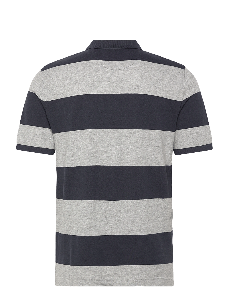 Gant - BLOCK STRIPE POLO - kurzärmelig - grey melange - 2