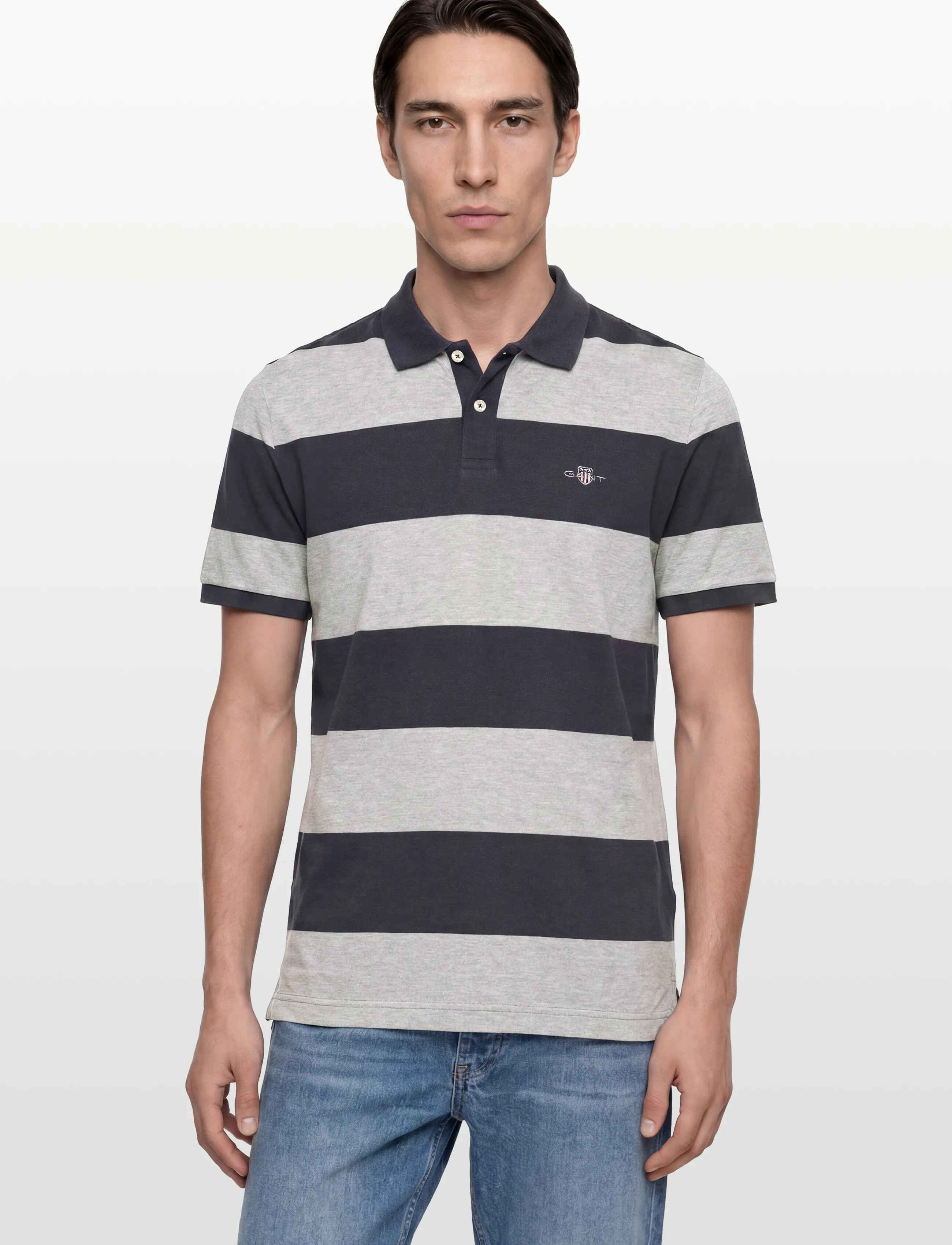 Gant Block Stripe Polo pikéer herr – bild 2