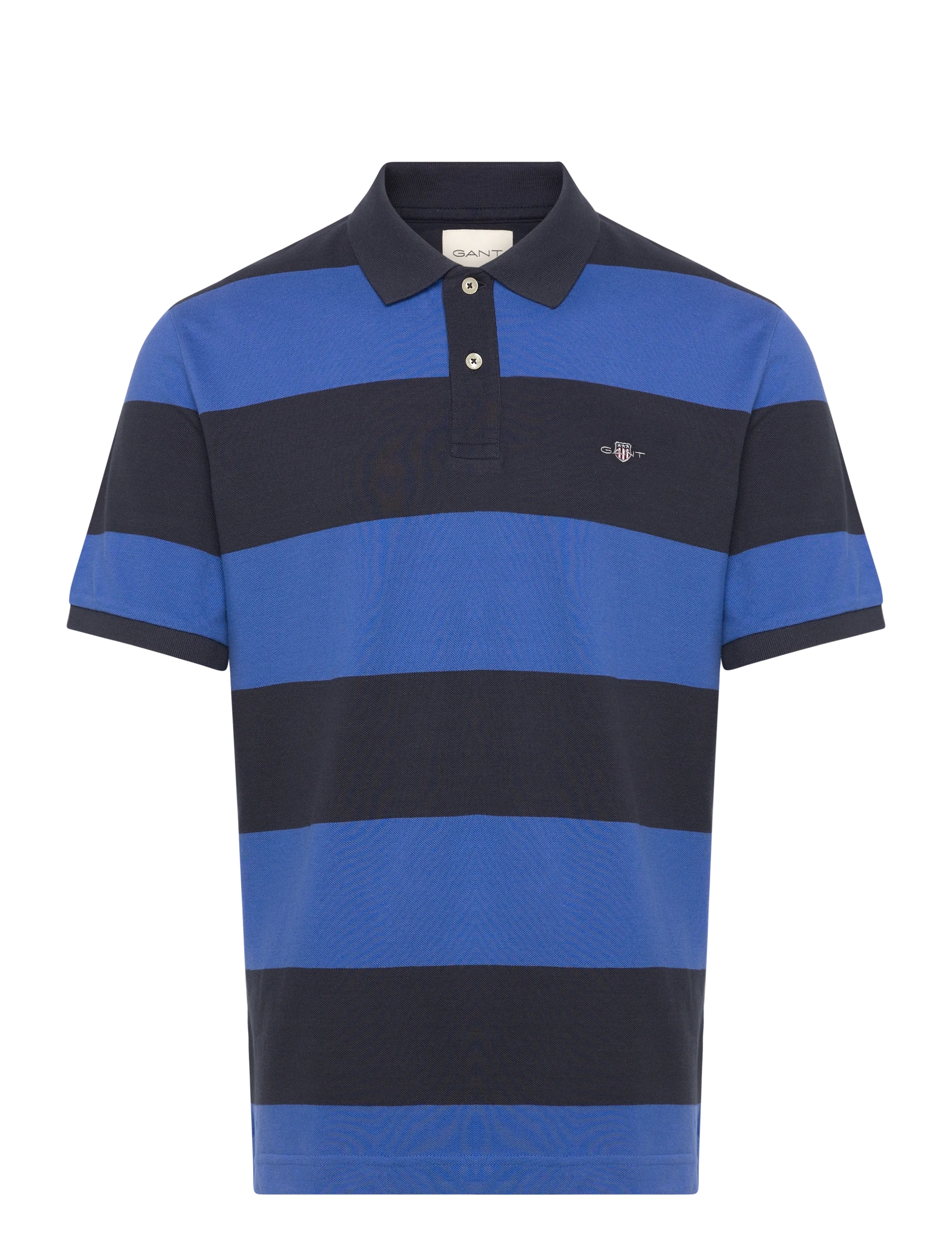 GANT Block Stripe Polo Blau - XL - Herren