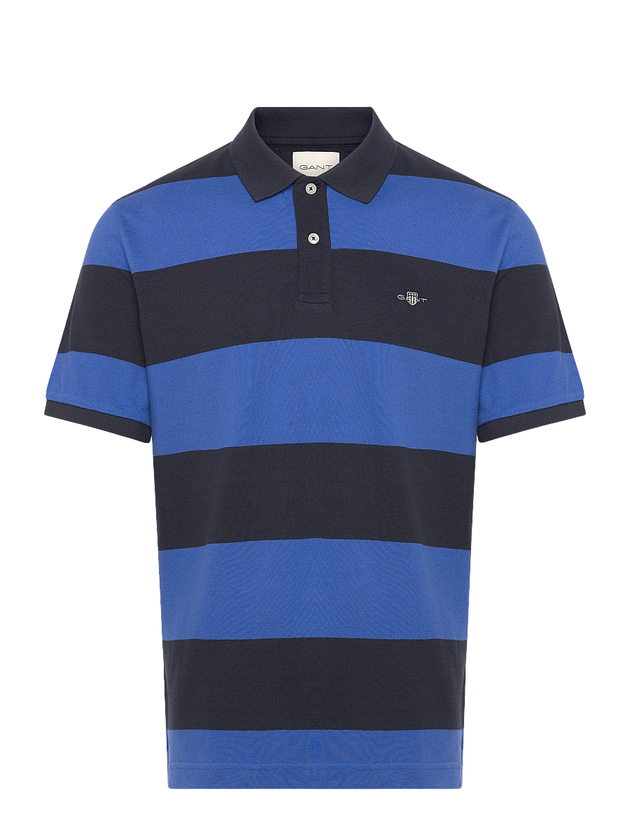 Gant - BLOCK STRIPE POLO - kurzärmelig - royal blue - 1