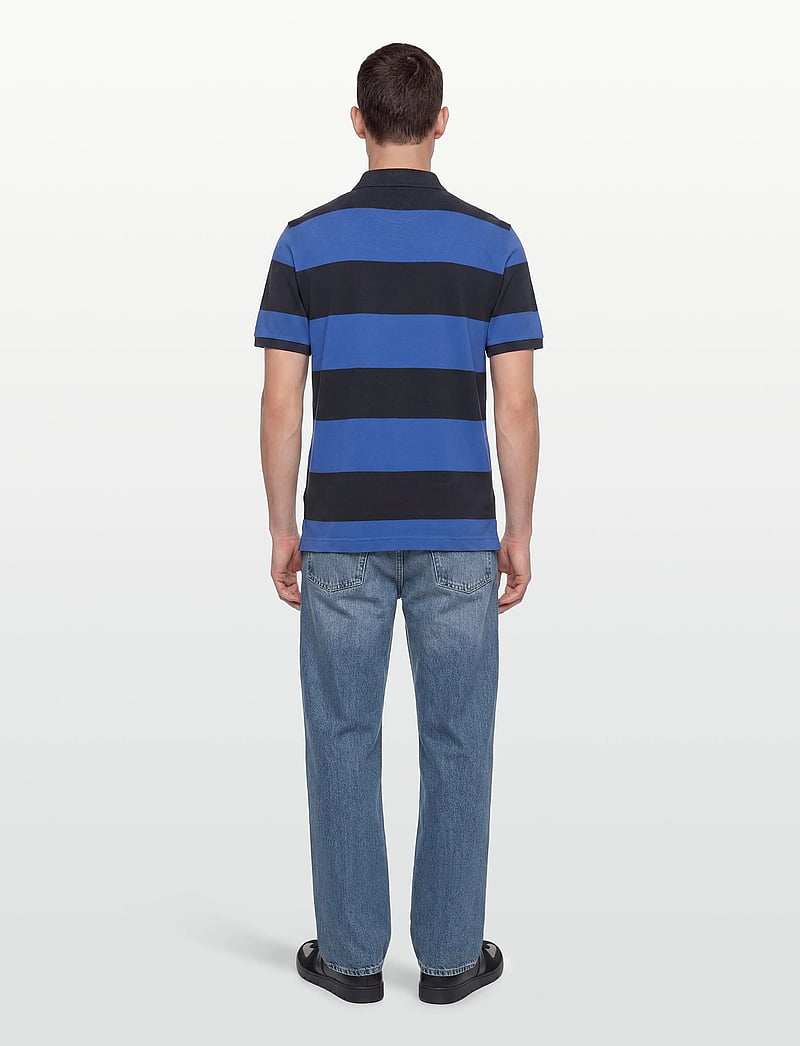 GANT - BLOCK STRIPE POLO - kurzärmelig - royal blue - 4