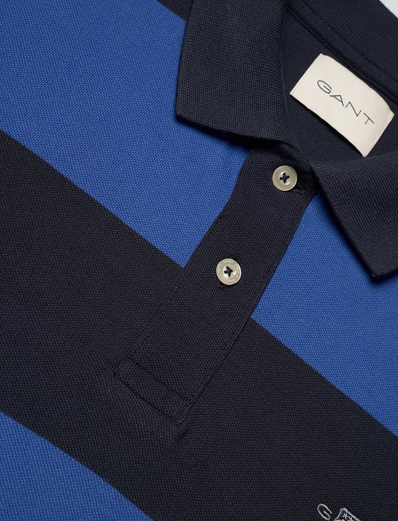 GANT - BLOCK STRIPE POLO - kurzärmelig - royal blue - 5
