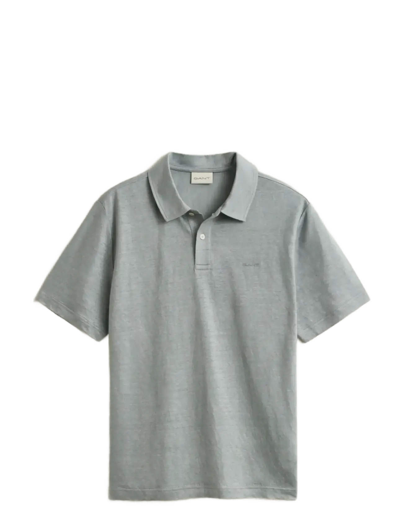 GANT Linen Ss Polo Grau - L - Herren