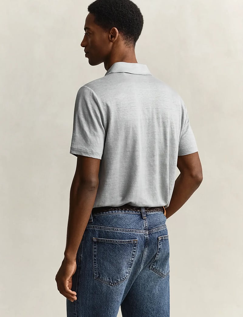 Gant - LINEN SS POLO - lühikeste varrukatega polod - ceramic grey - 2