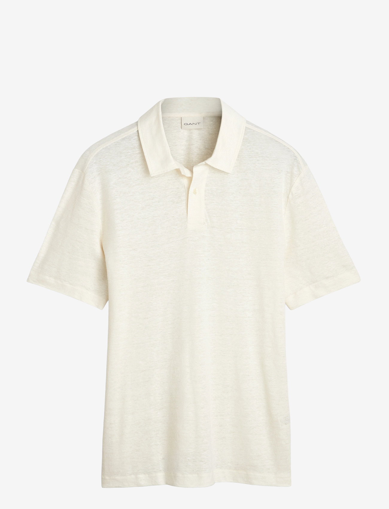 Gant - LINEN SS POLO - kurzärmelig - cream - 0