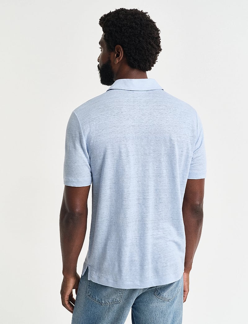 Gant - LINEN SS POLO - kurzärmelig - fresh blue - 2