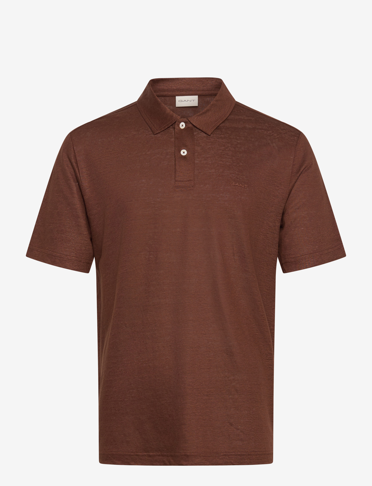 Gant - LINEN SS POLO - kurzärmelig - mahogany brown - 1