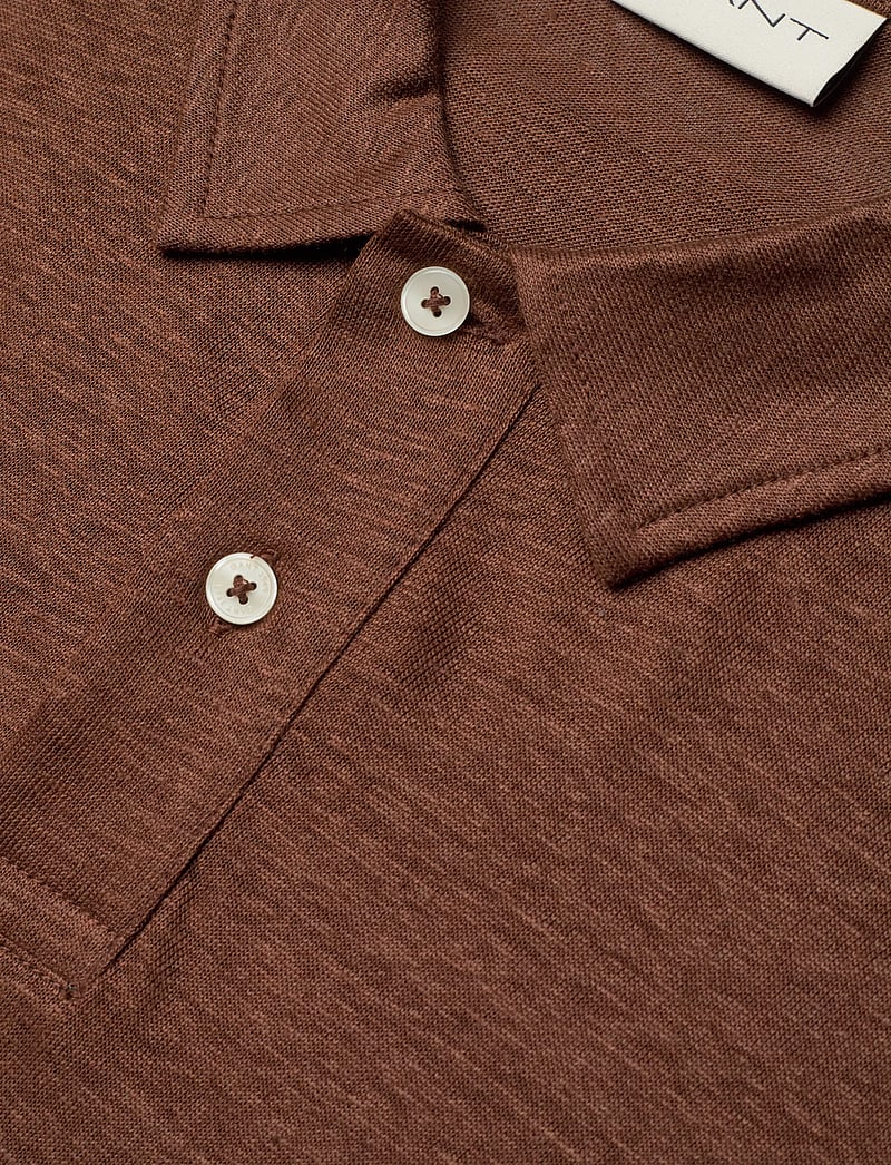 Gant - LINEN SS POLO - kurzärmelig - mahogany brown - 5