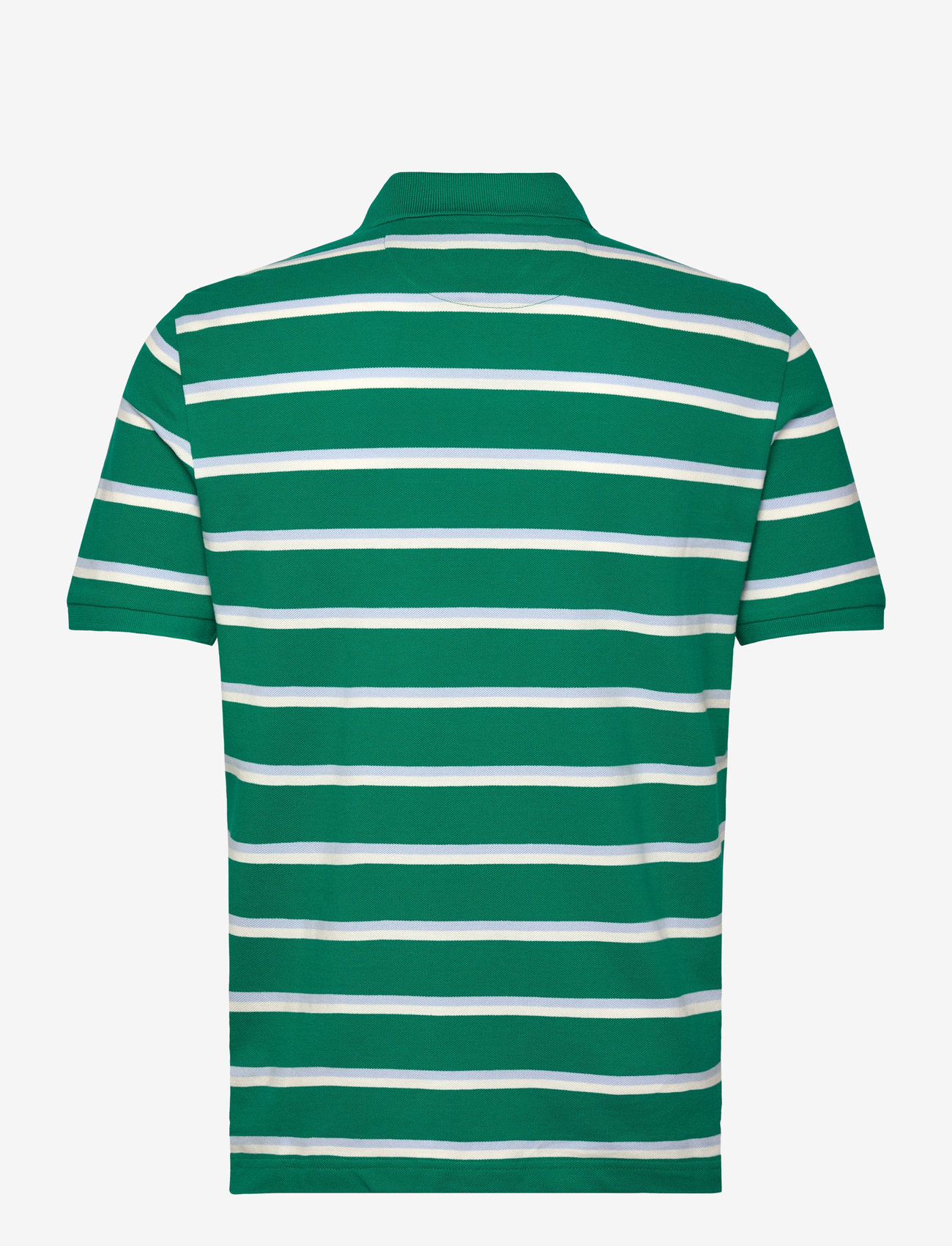 GANT - STRIPED SS POLO - kortærmede poloer - deep green - 1