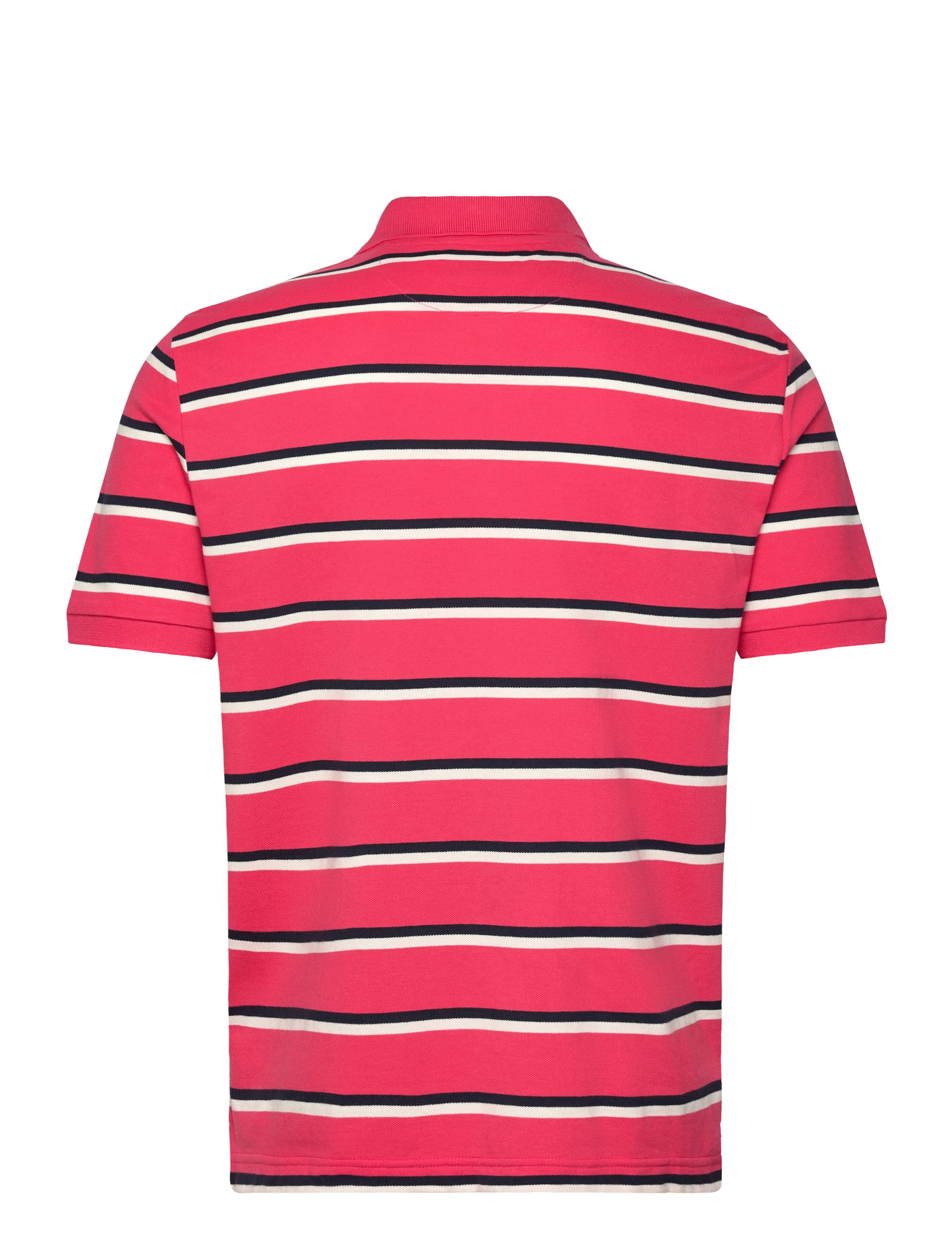 Gant - STRIPED SS POLO - watermelon red - 1
