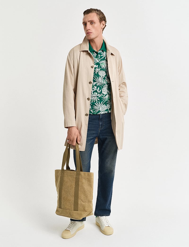 GANT - PRINTED SS POLO - krótki rękaw - deep green - 4