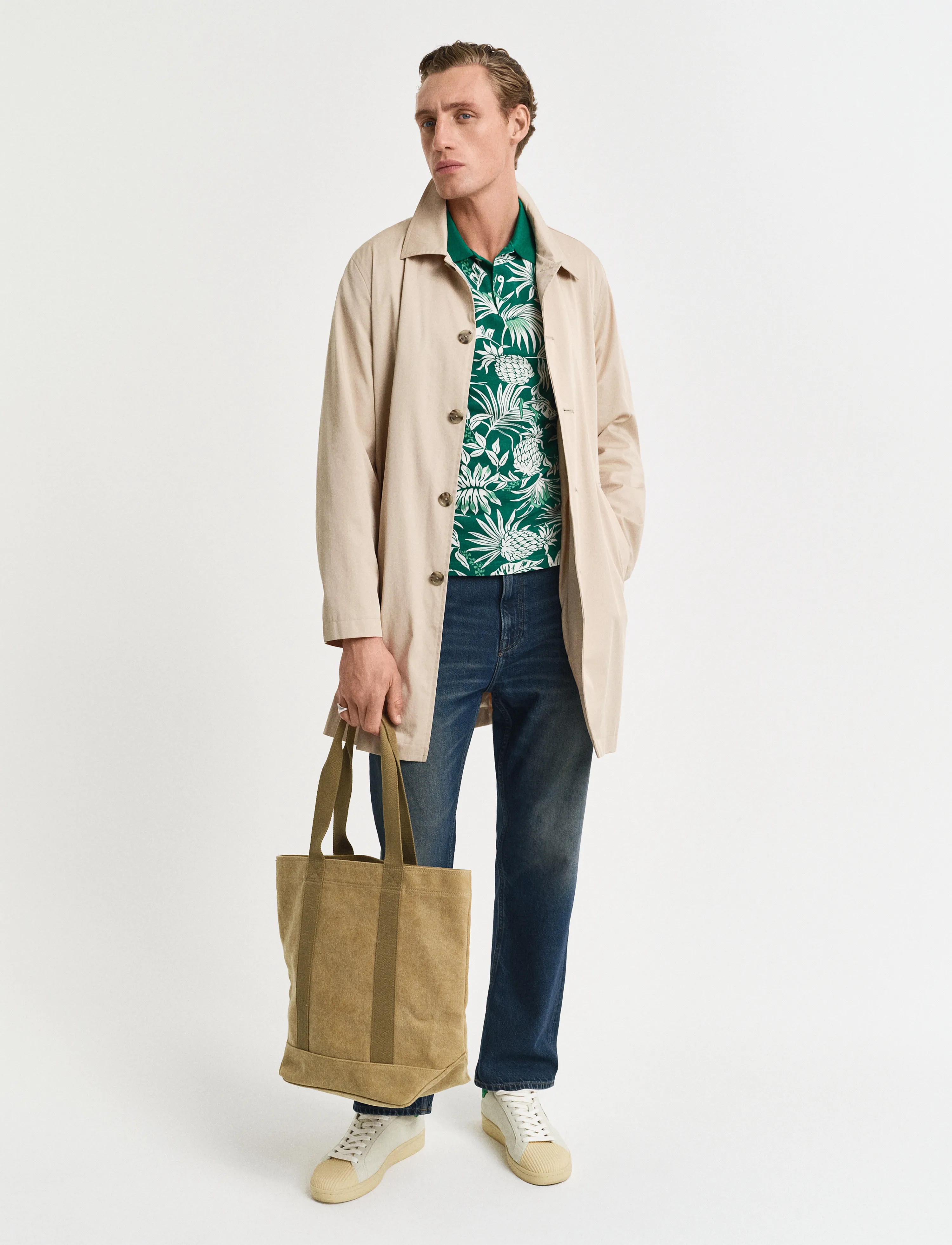 Gant - PRINTED SS POLO - short-sleeved polos - deep green - 4