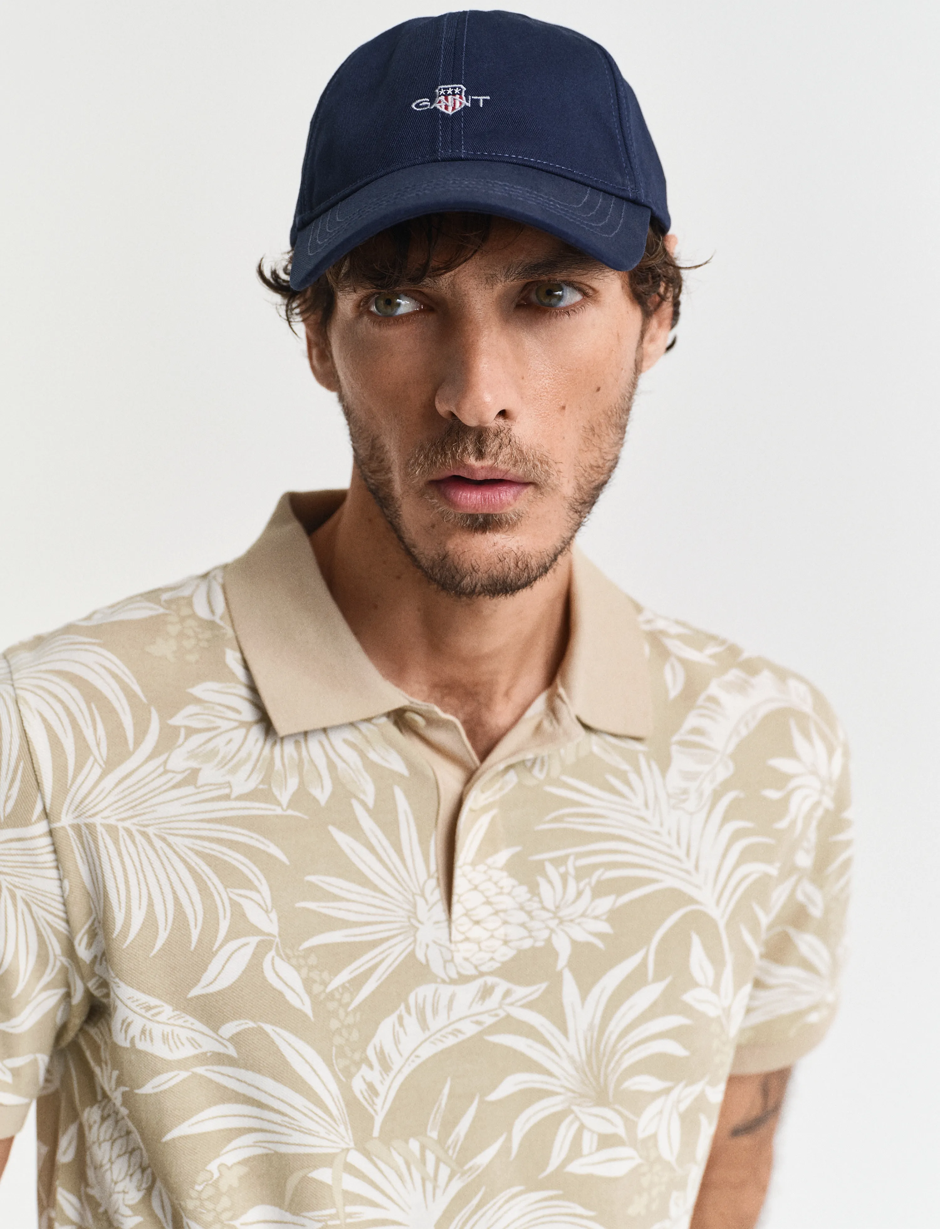 Gant - PRINTED SS POLO - lühikeste varrukatega polod - dry sand - 3