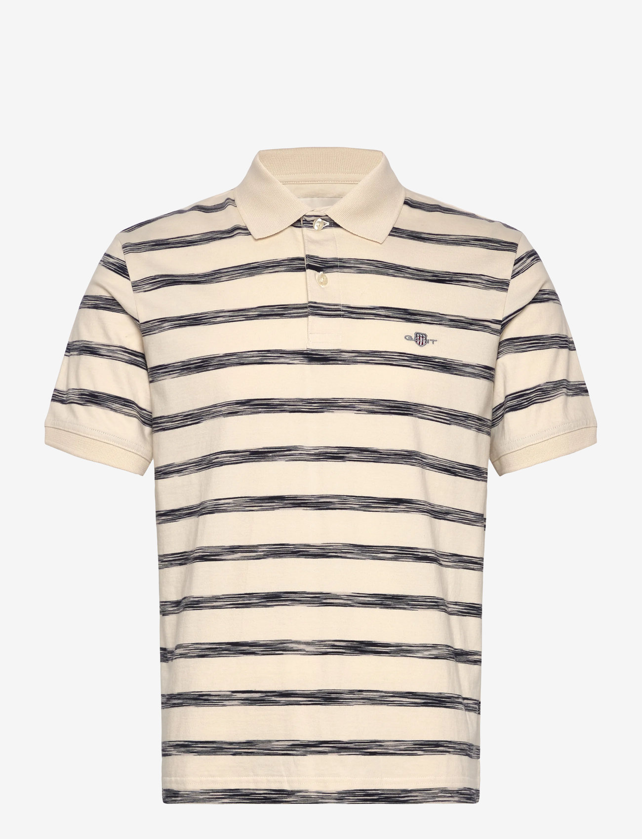 GANT - STRIPED POLO - lühikeste varrukatega polod - cream - 0