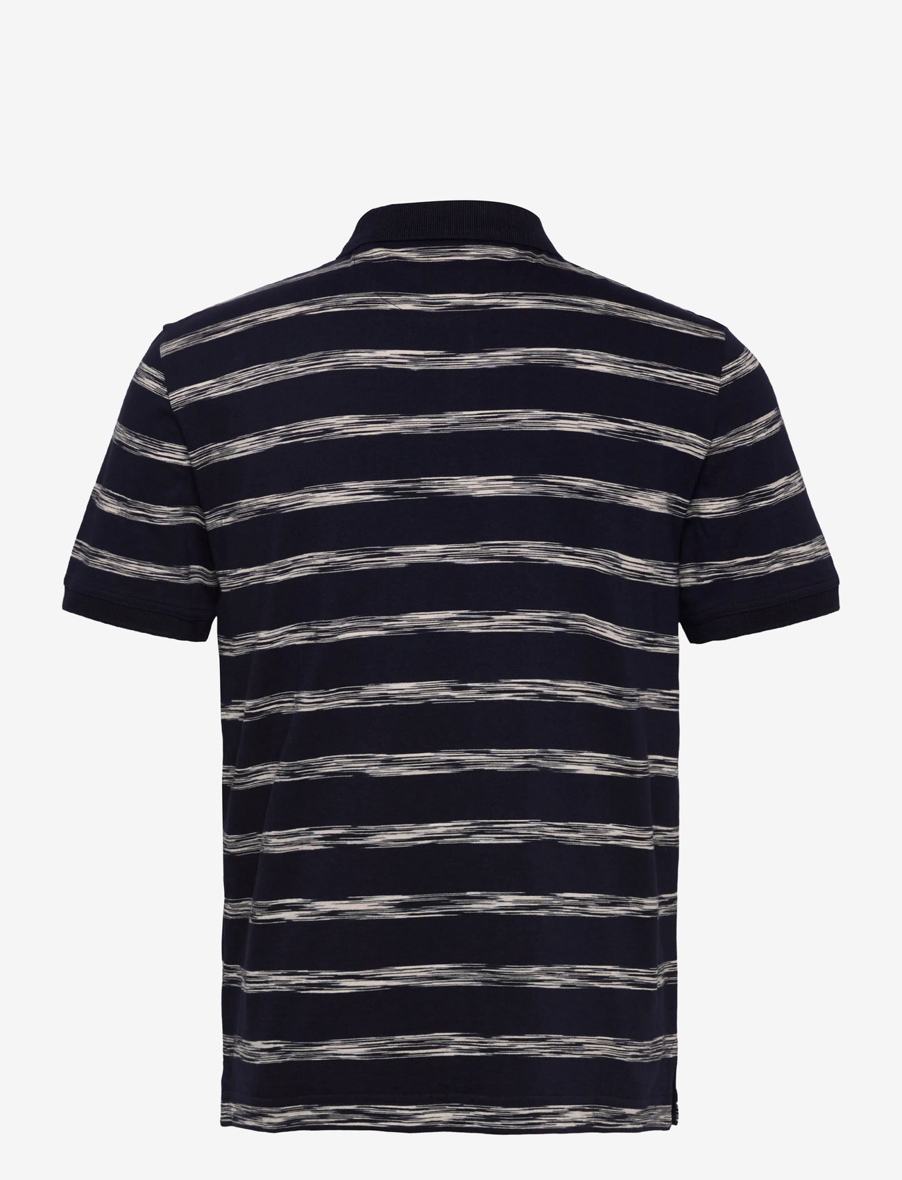 GANT - STRIPED POLO - krótki rękaw - evening blue - 1