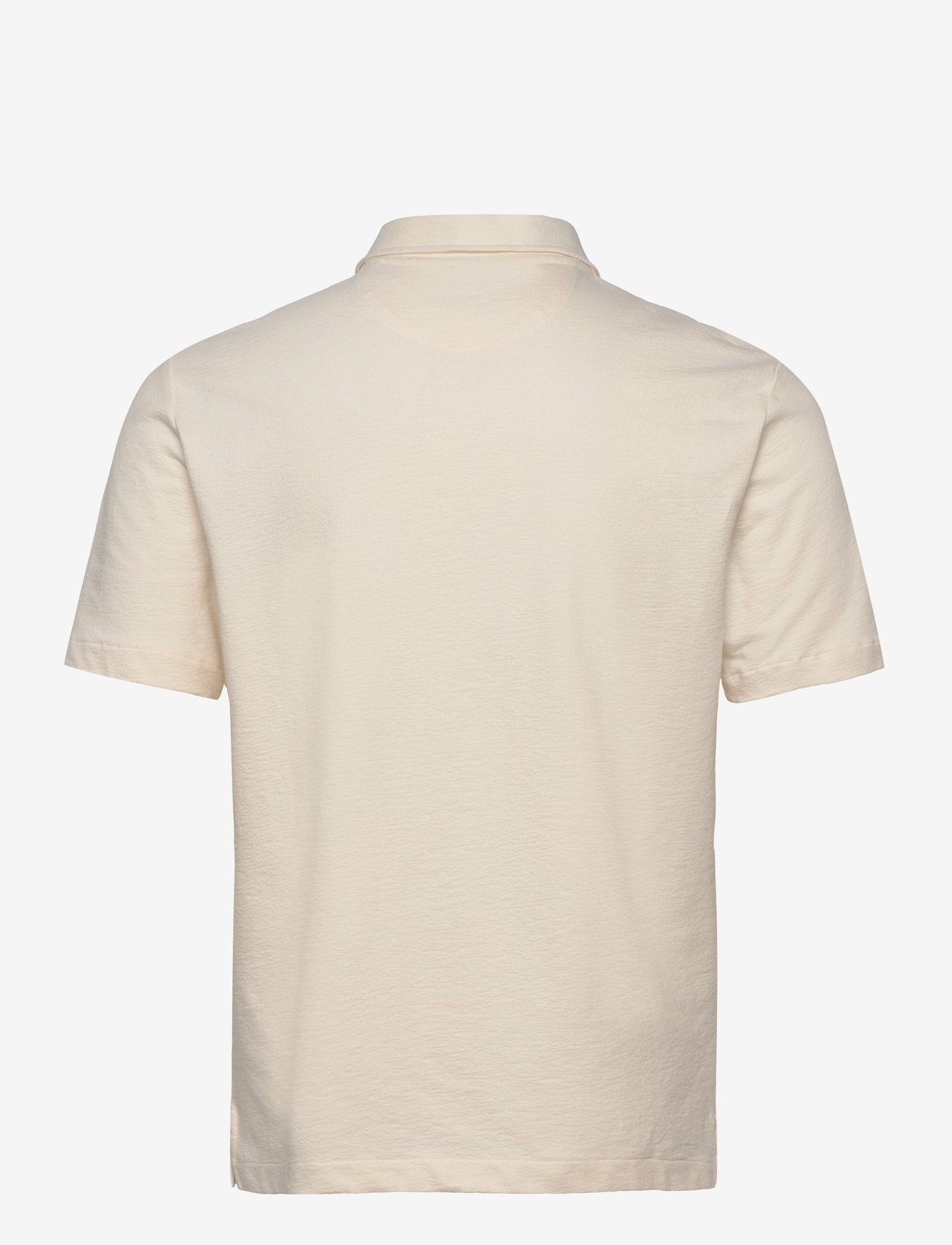 GANT - TEXTURED SS SHIRT - basic shirts - cream - 1