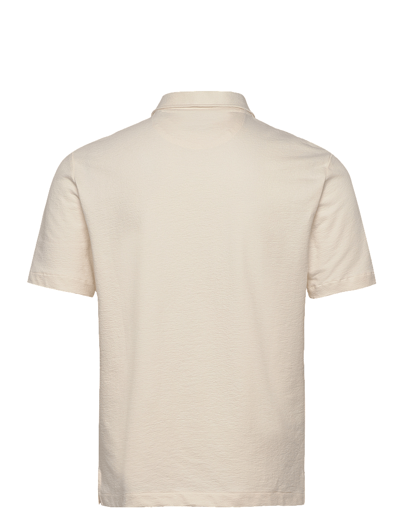 GANT - TEXTURED SS SHIRT - basic skjortor - cream - 1