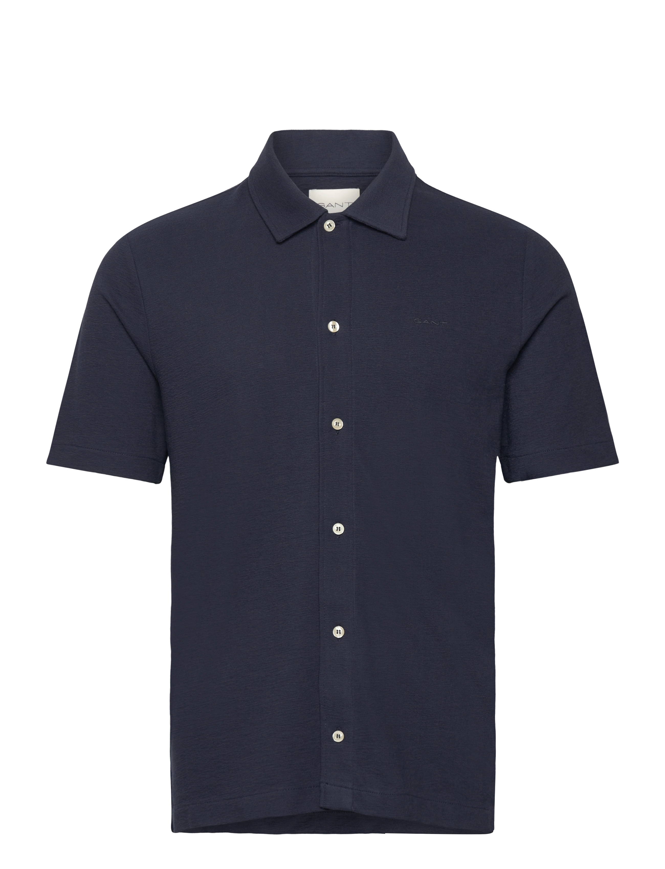 Gant TEXTURED SS SHIRT - Gant - EVENING BLUE / navy