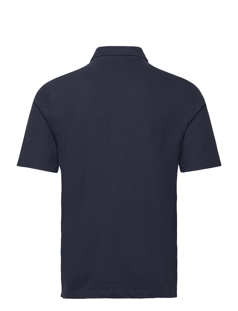 GANT - TEXTURED SS SHIRT - kortærmede skjorter - evening blue - 1