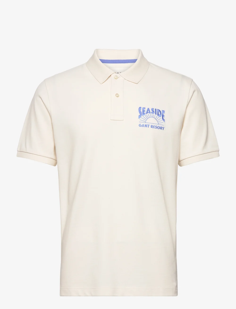 GANT - GRAPHIC SS POLO - kurzärmelig - cream - 0