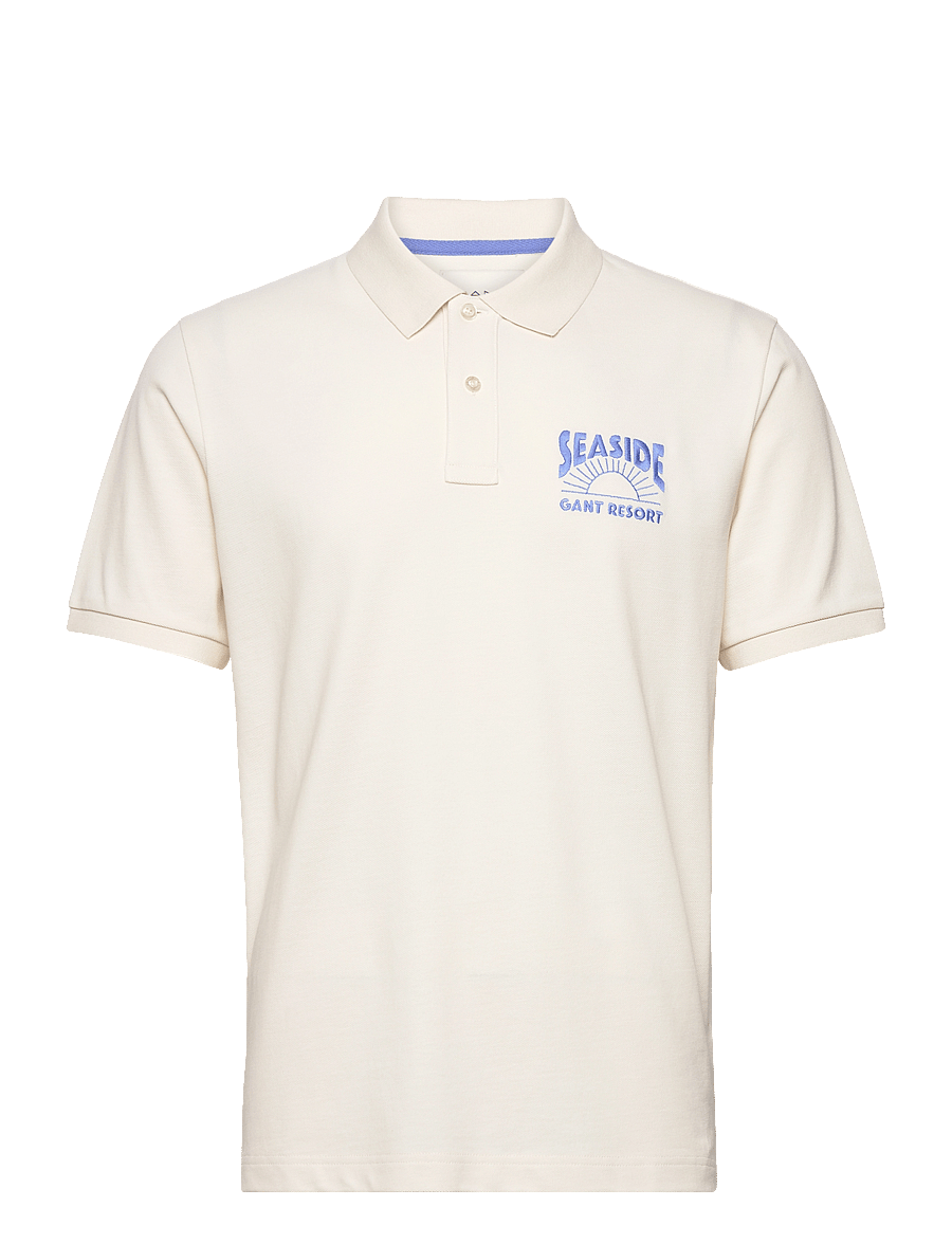 Gant - GRAPHIC SS POLO - kurzärmelig - cream - 1