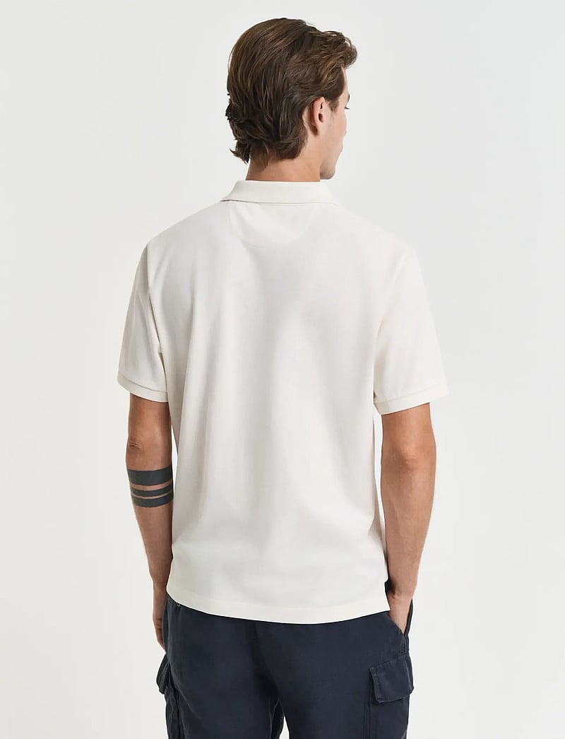 GANT - GRAPHIC SS POLO - kurzärmelig - cream - 3