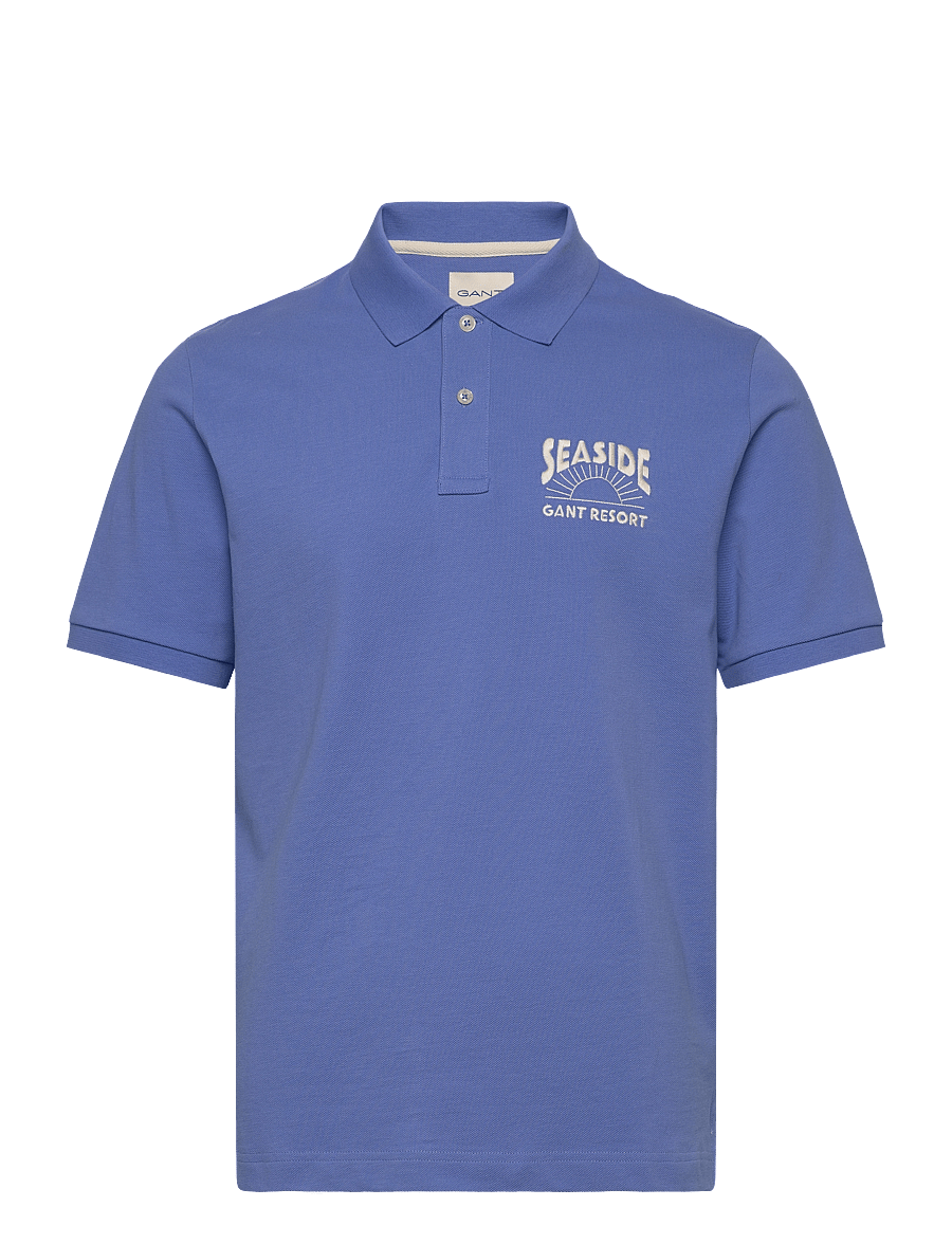 Gant - GRAPHIC SS POLO - kurzärmelig - perfect blue - 1